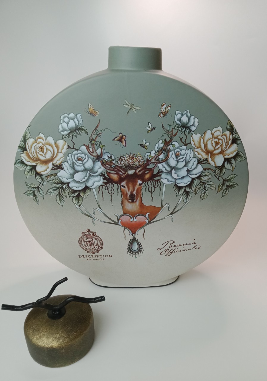 Bình hươu tròn dẹt