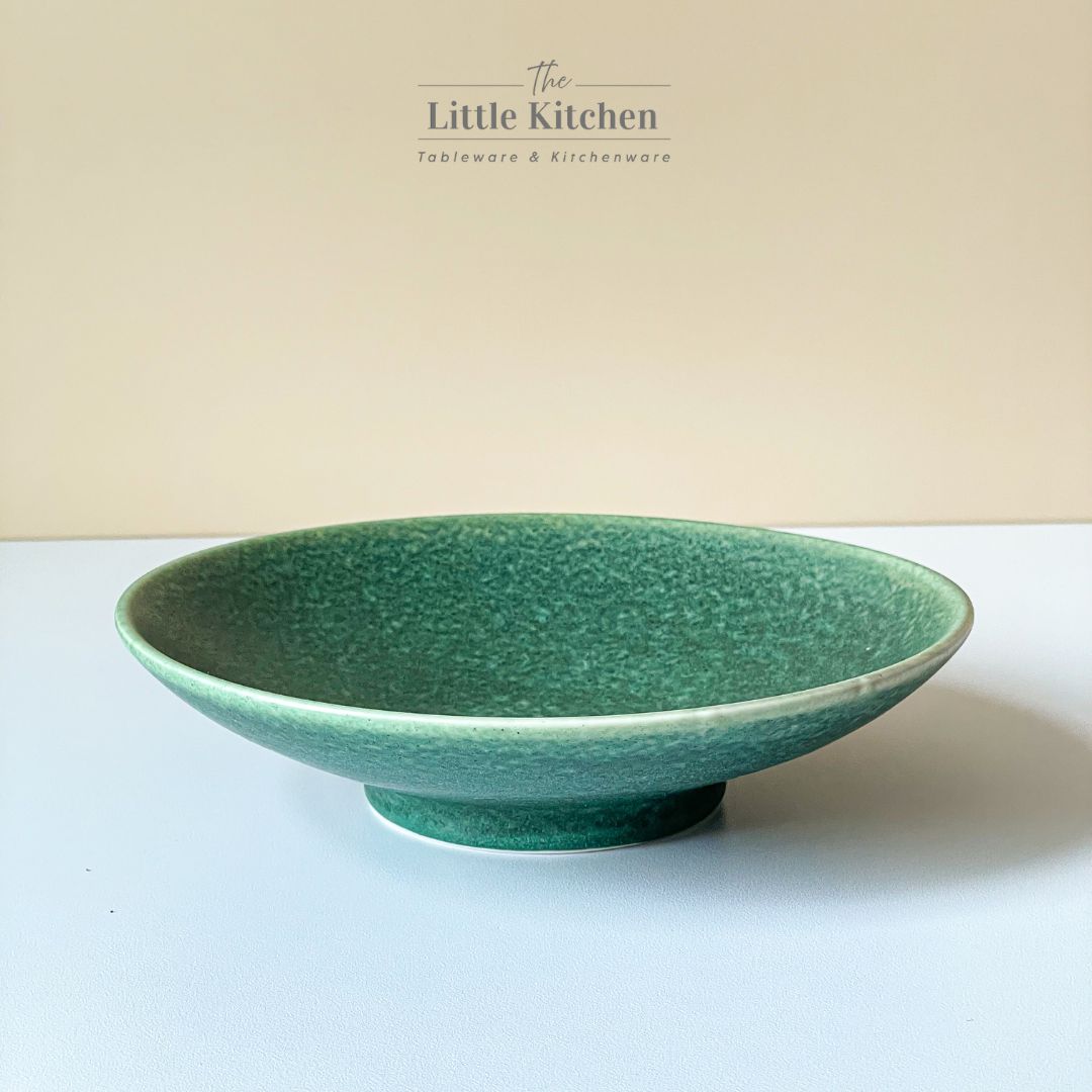 Bộ bát đĩa cao cấp phong cách Á màu lục men lì