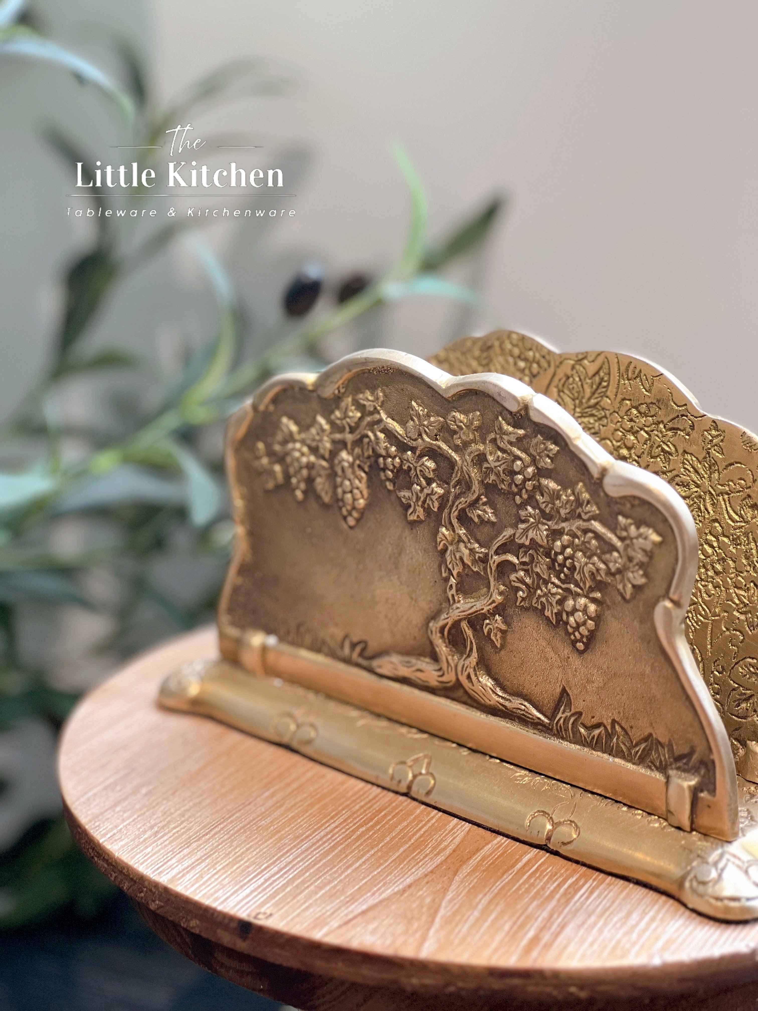 Đồng Ấn Độ  Kẹp khăn Vàng 19x7x11