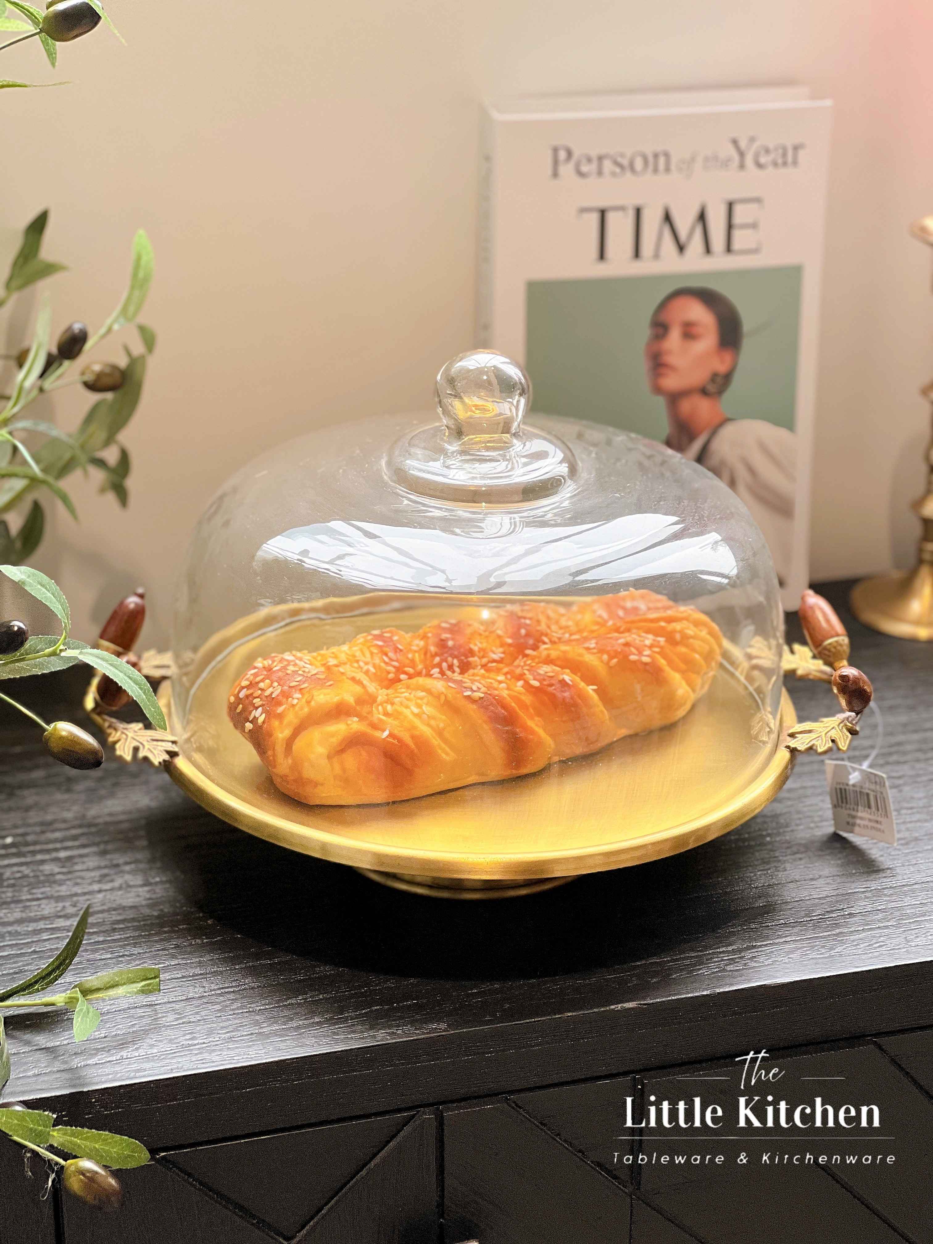 Đồng ẤN Độ  Set chân chụp Thủy Tinh Vàng 29