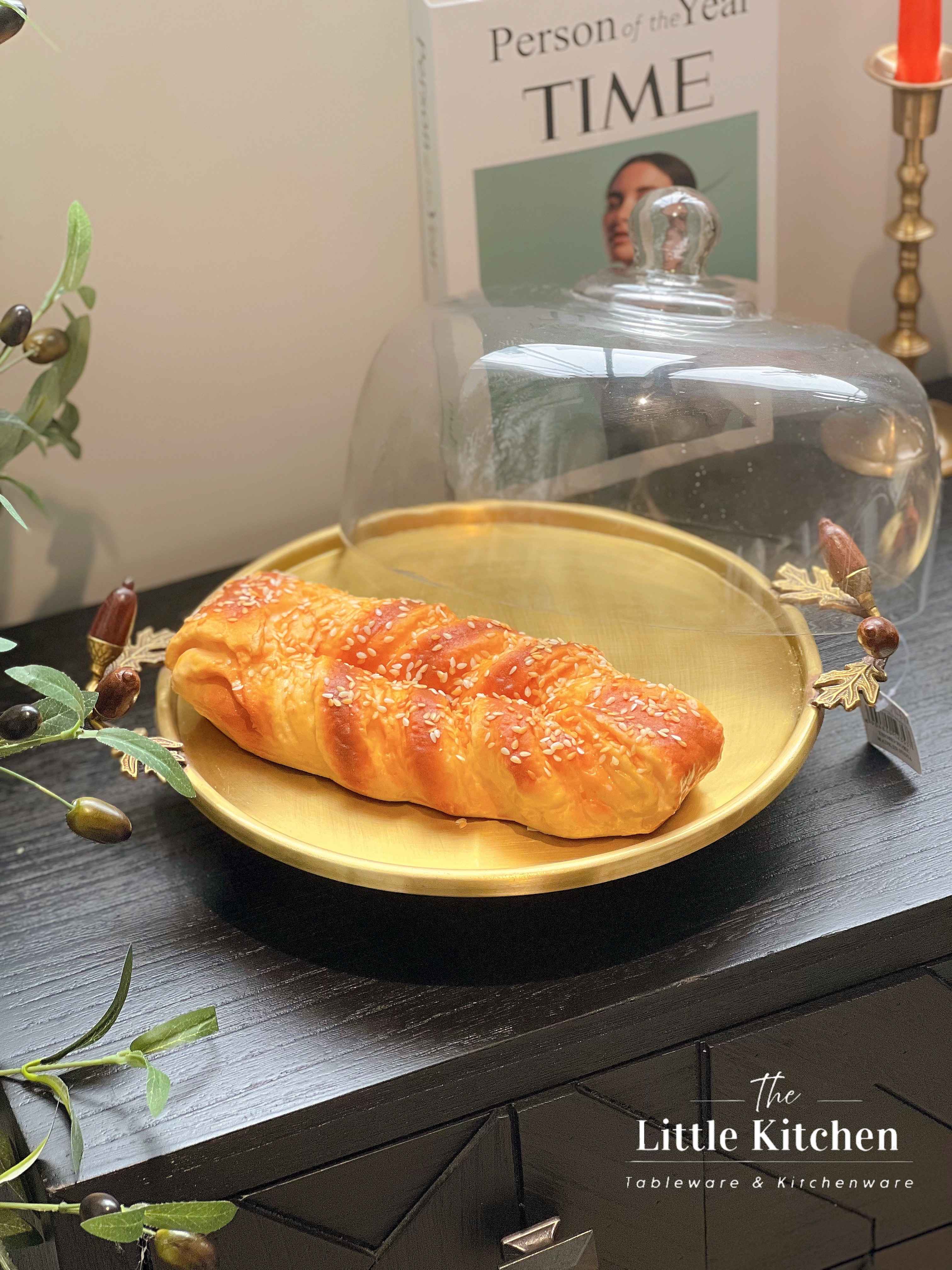 Đồng ẤN Độ  Set chân chụp Thủy Tinh Vàng 29