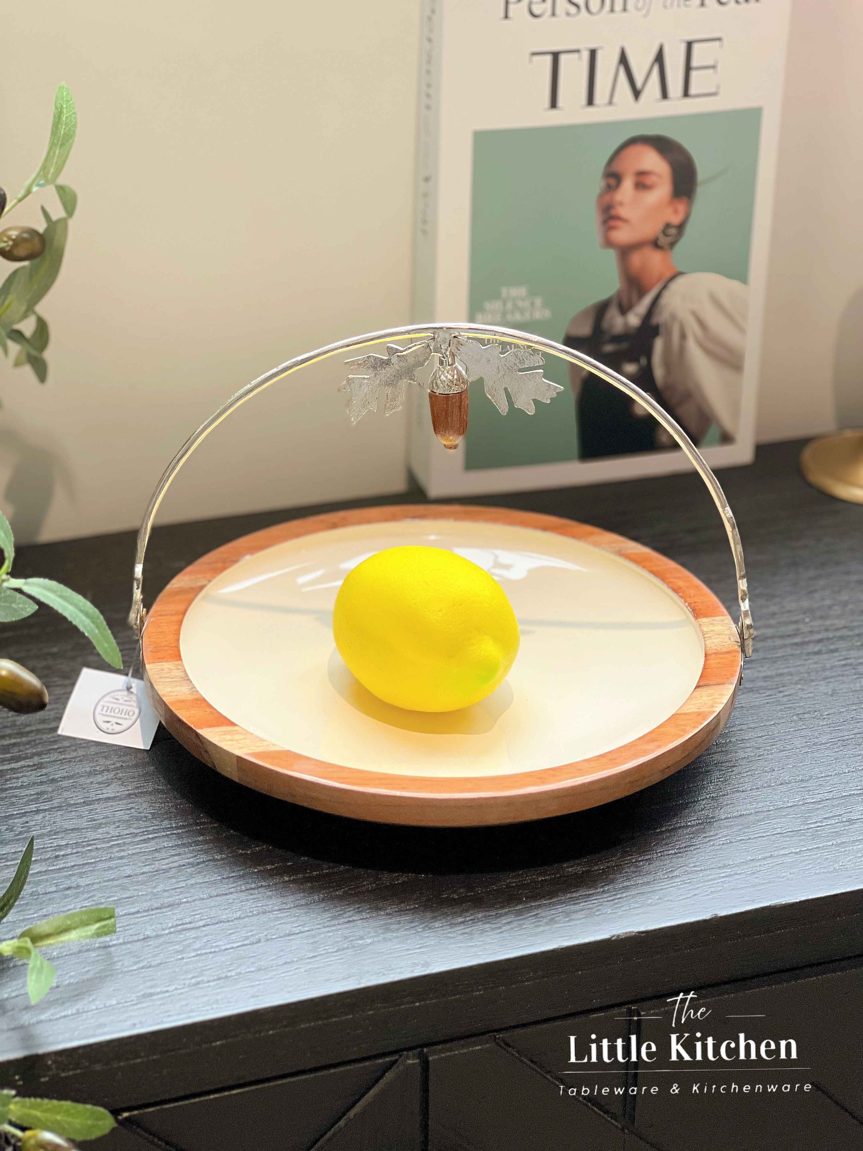 Đồng Ấn Độ bowl gỗ trắng hạt dẻ
