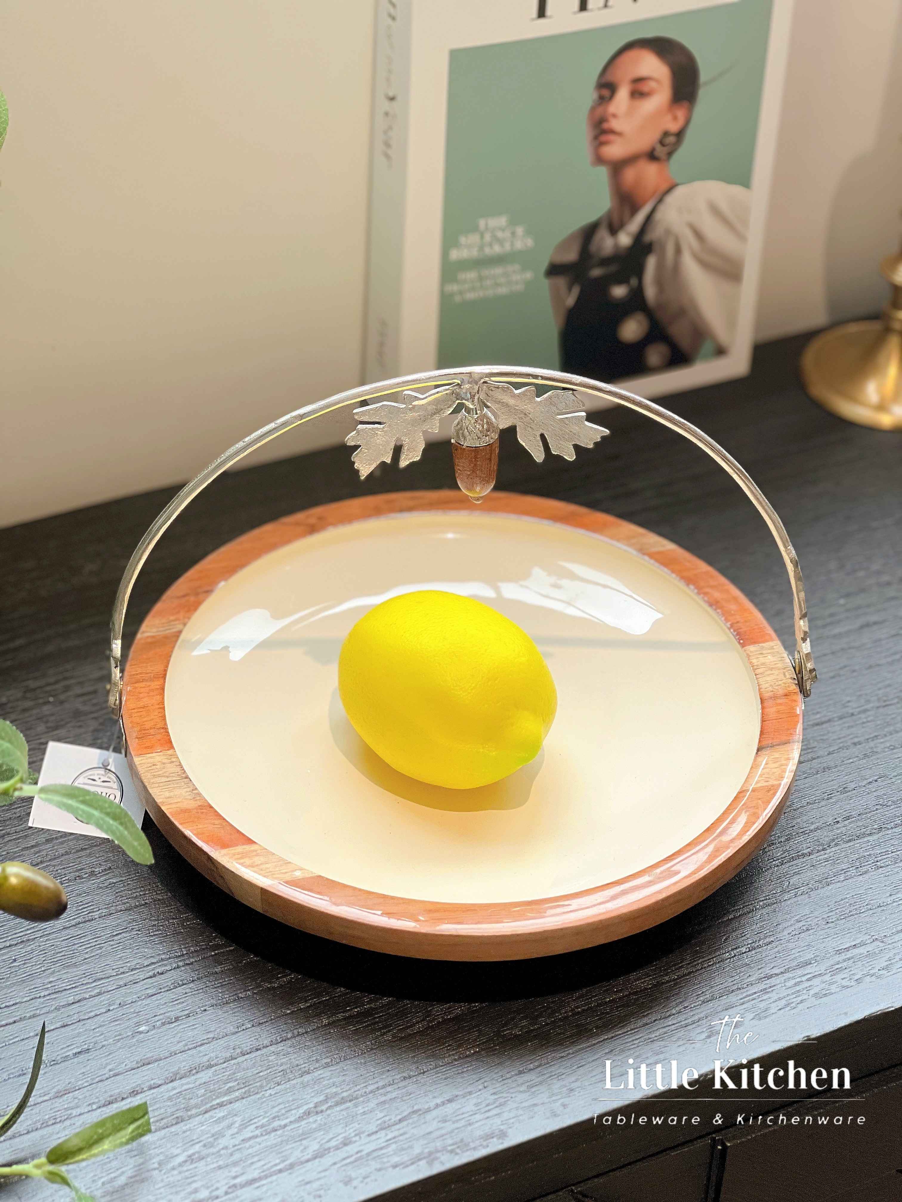 Đồng Ấn Độ bowl gỗ trắng hạt dẻ