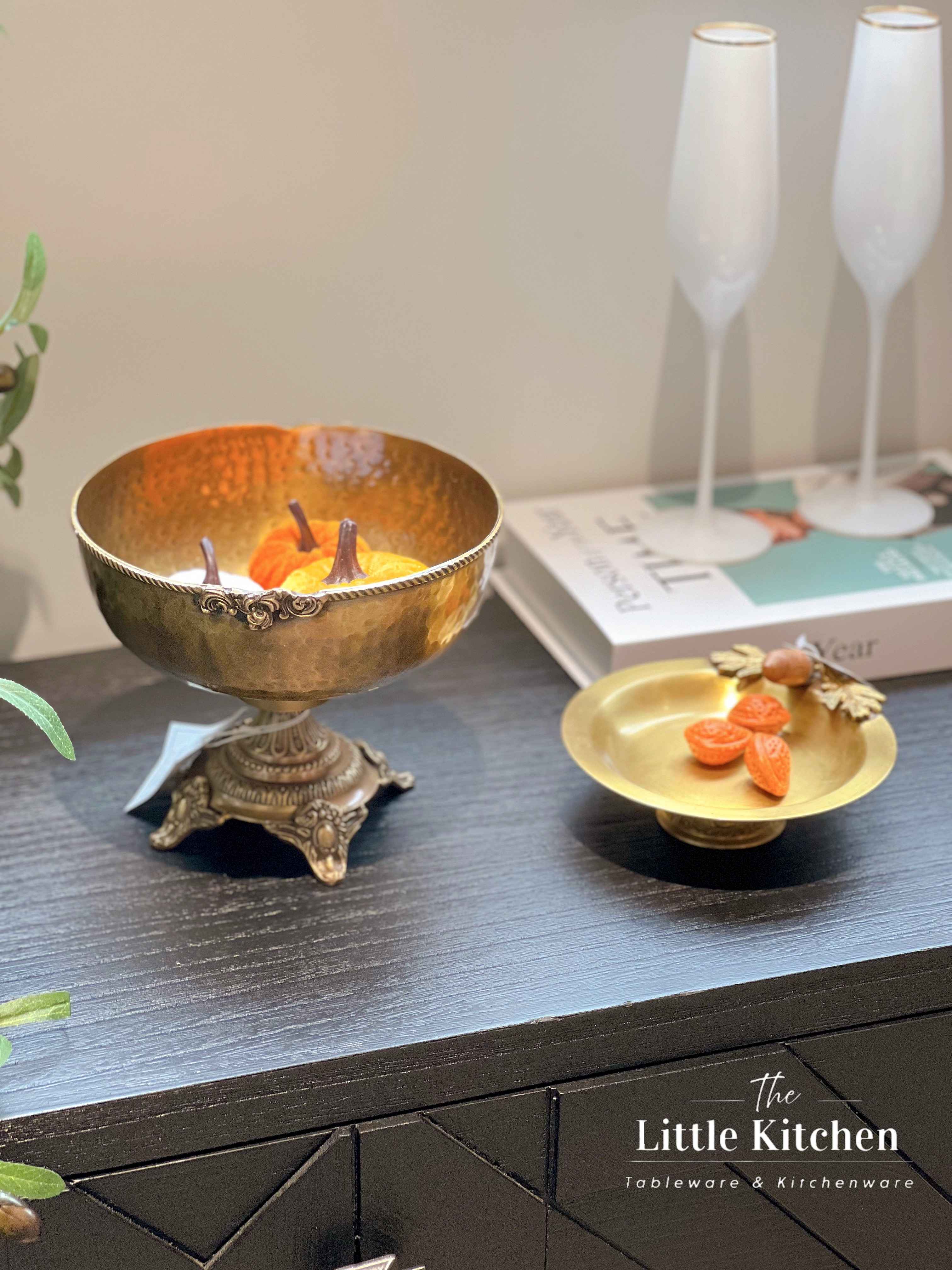 Đồng Ấn Độ  Bowl chân cao 19x16