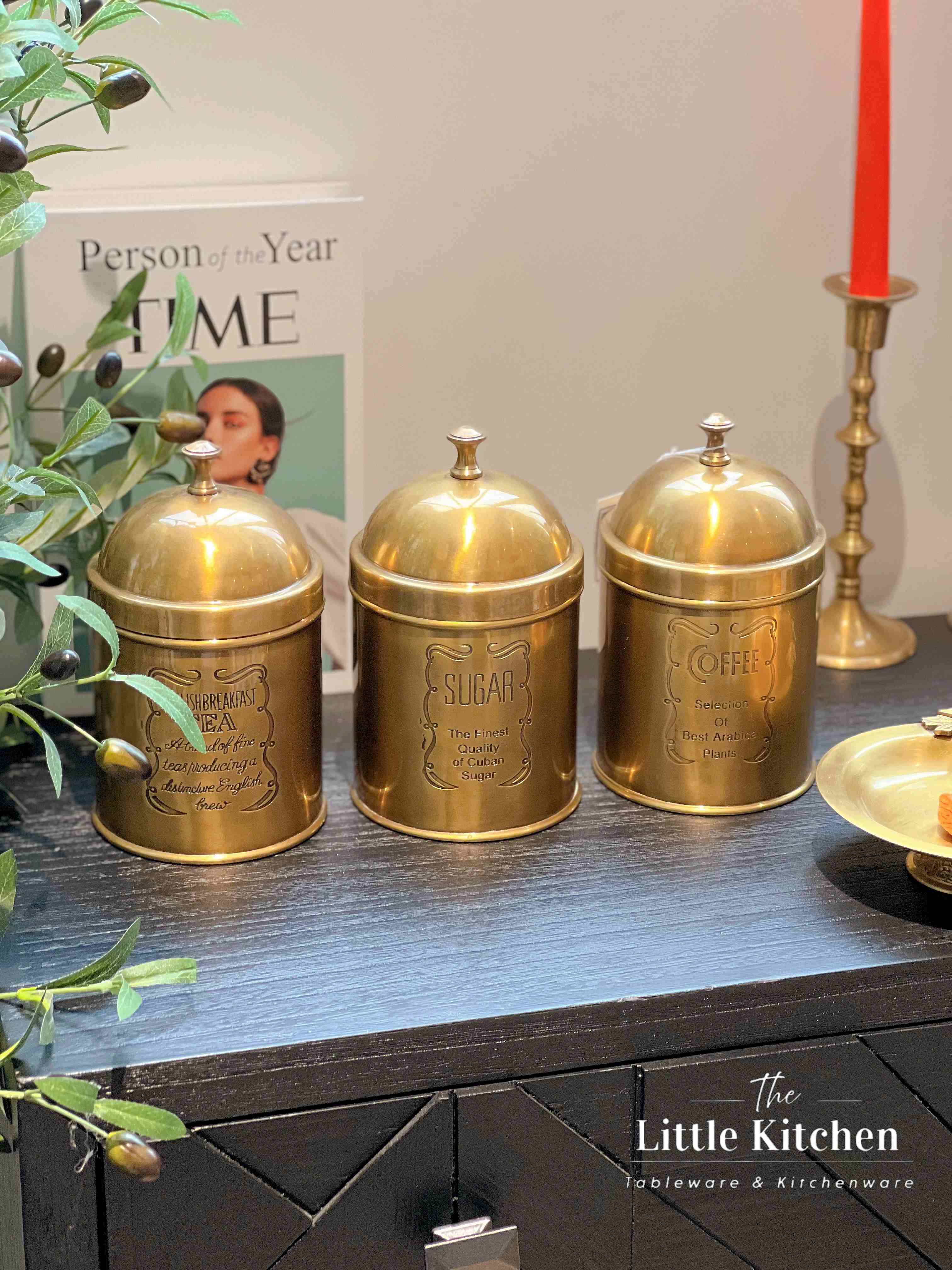 Đồng Ấn-Set 3 hũ trà cafe