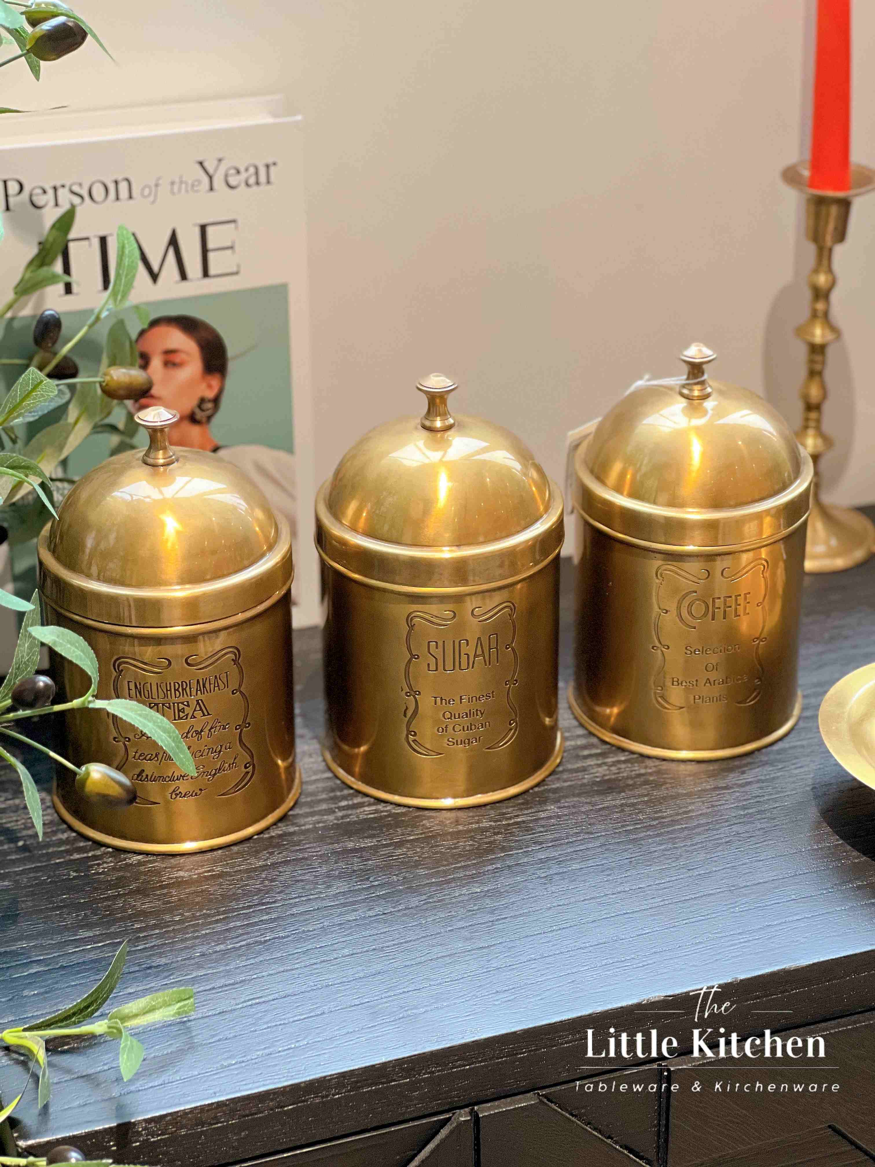 Đồng Ấn-Set 3 hũ trà cafe