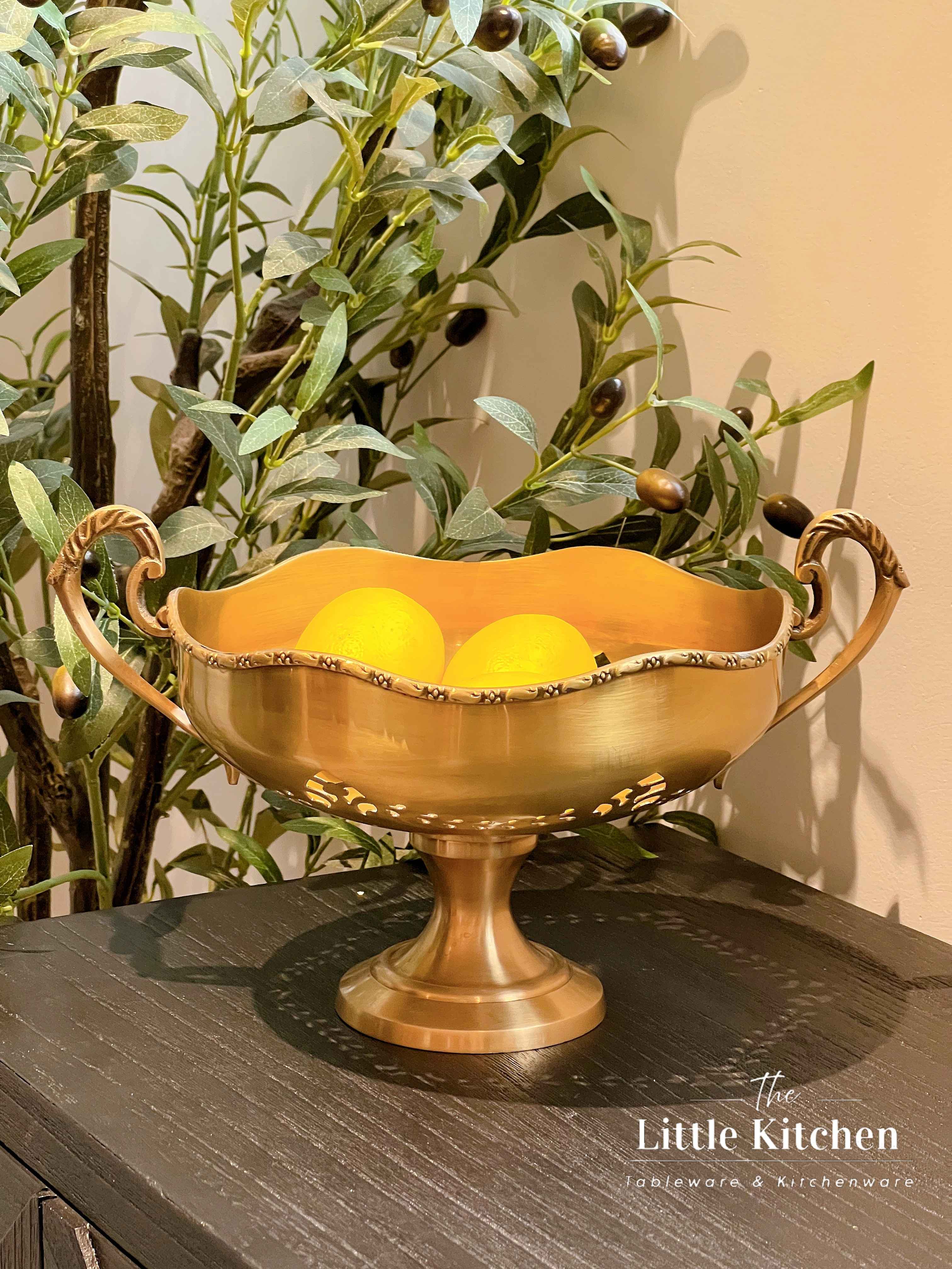 Đồng Ấn Độ khay chân 2 quai 33x23