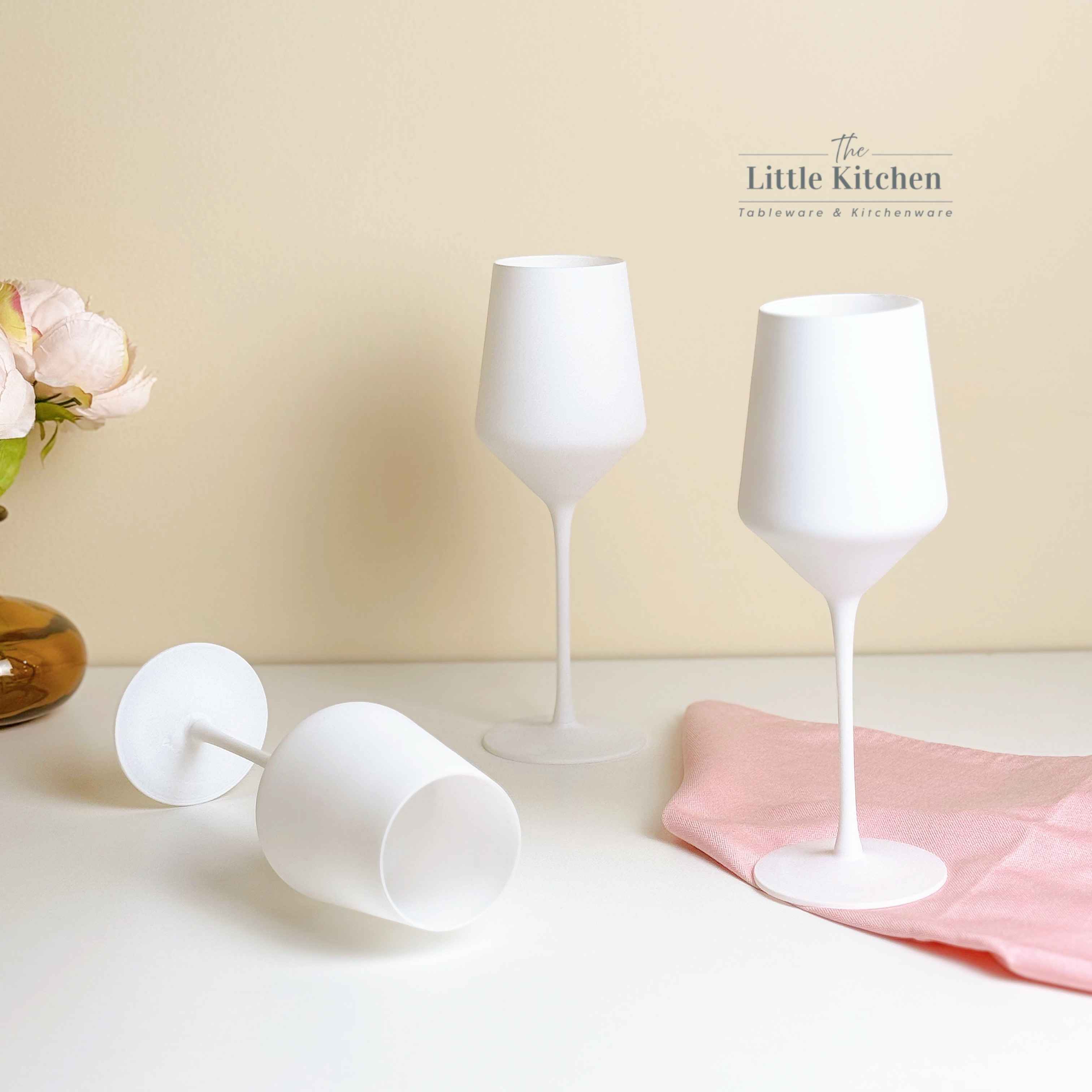 Ly vang thuỷ tinh trắng đục