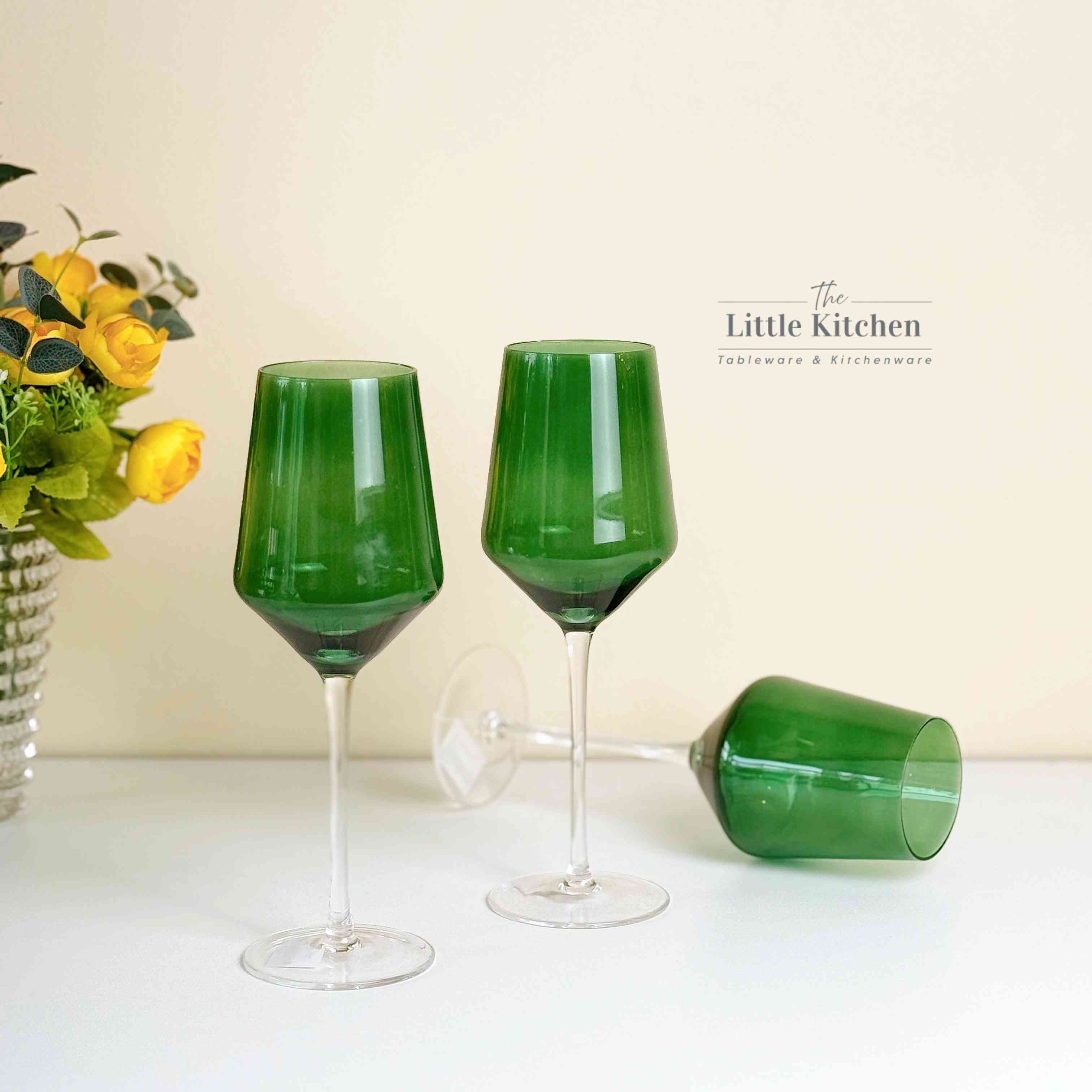 Set tiệc xanh vàng luxury