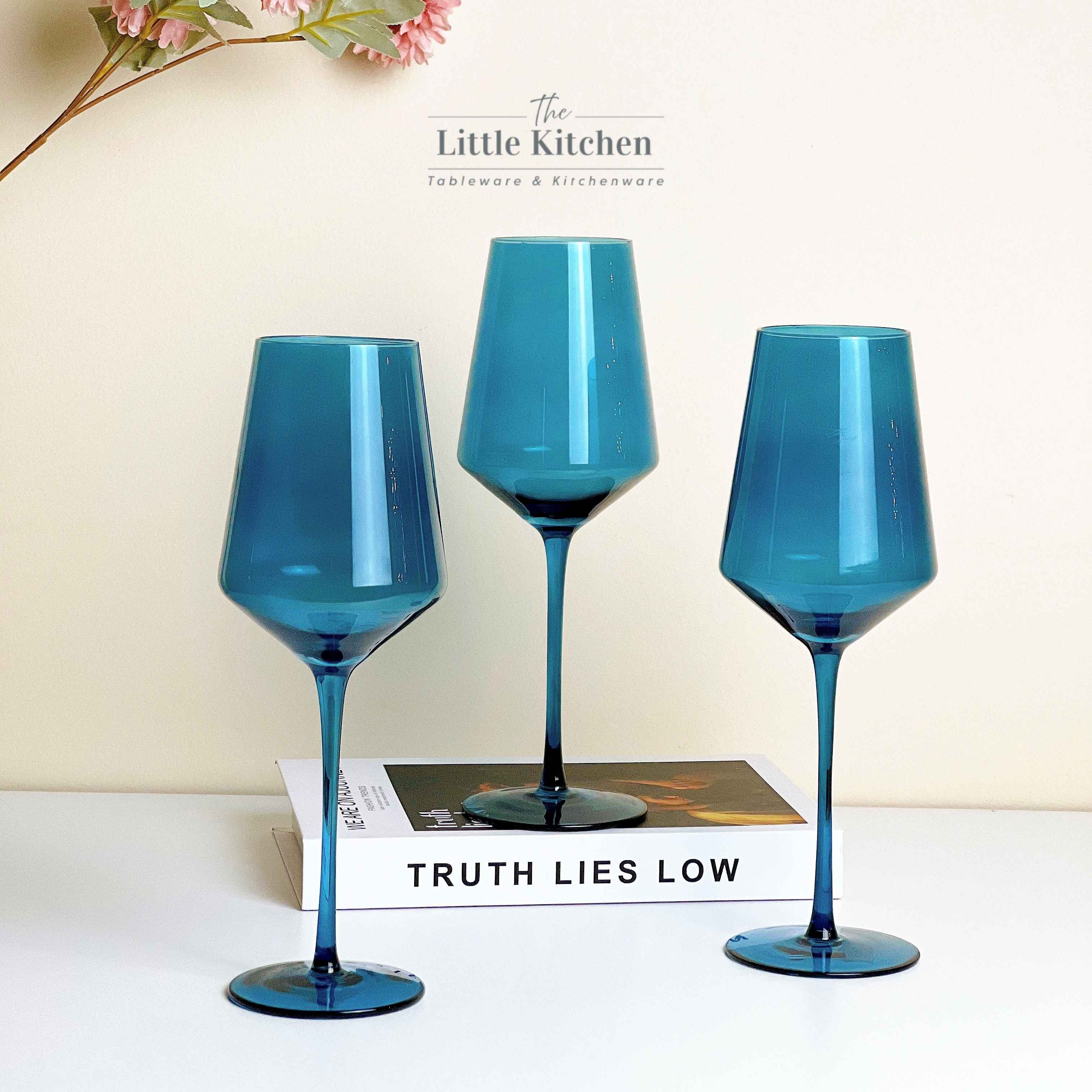 Ly vang thuỷ tinh lam 27