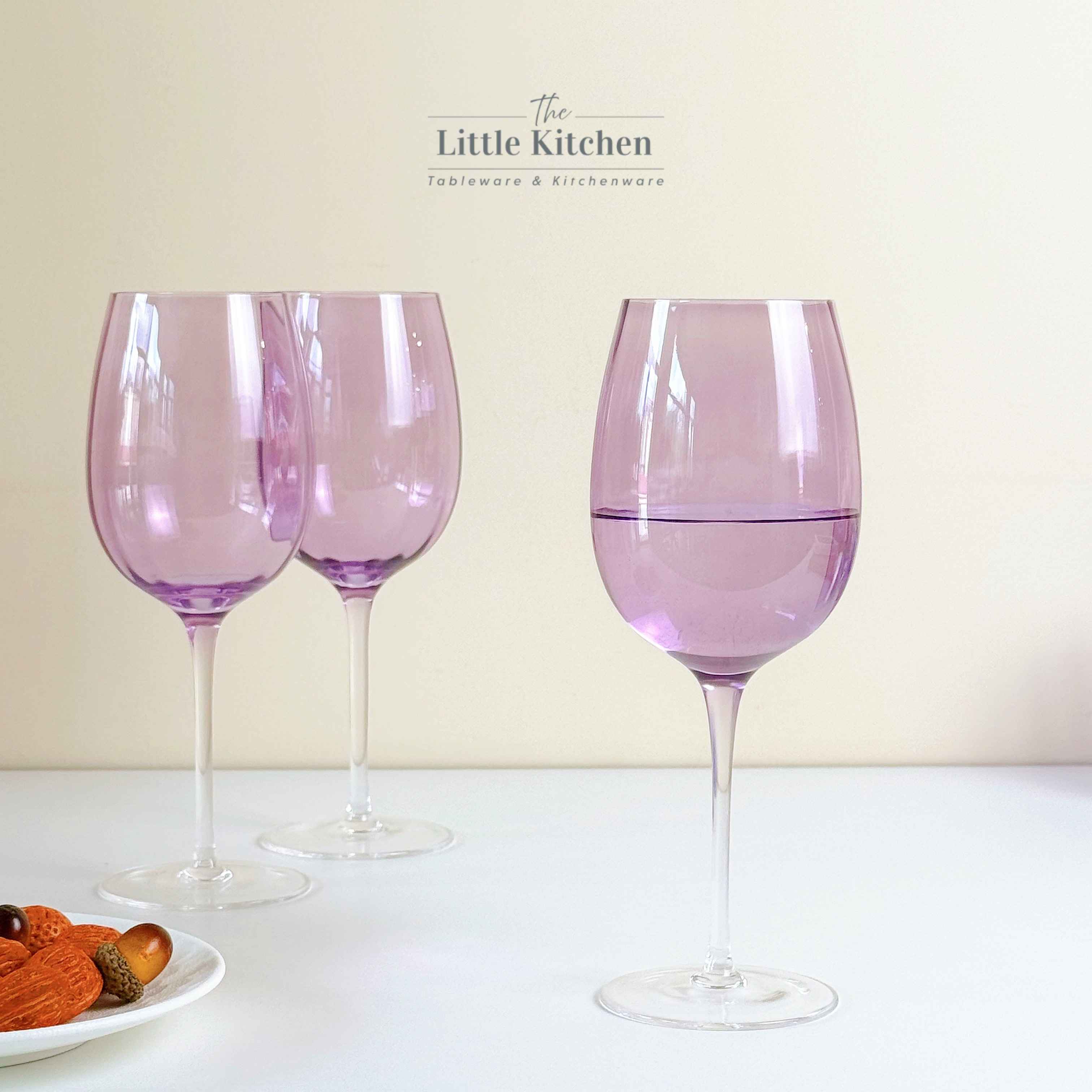 Set tiệc đĩa gân lì tone tím