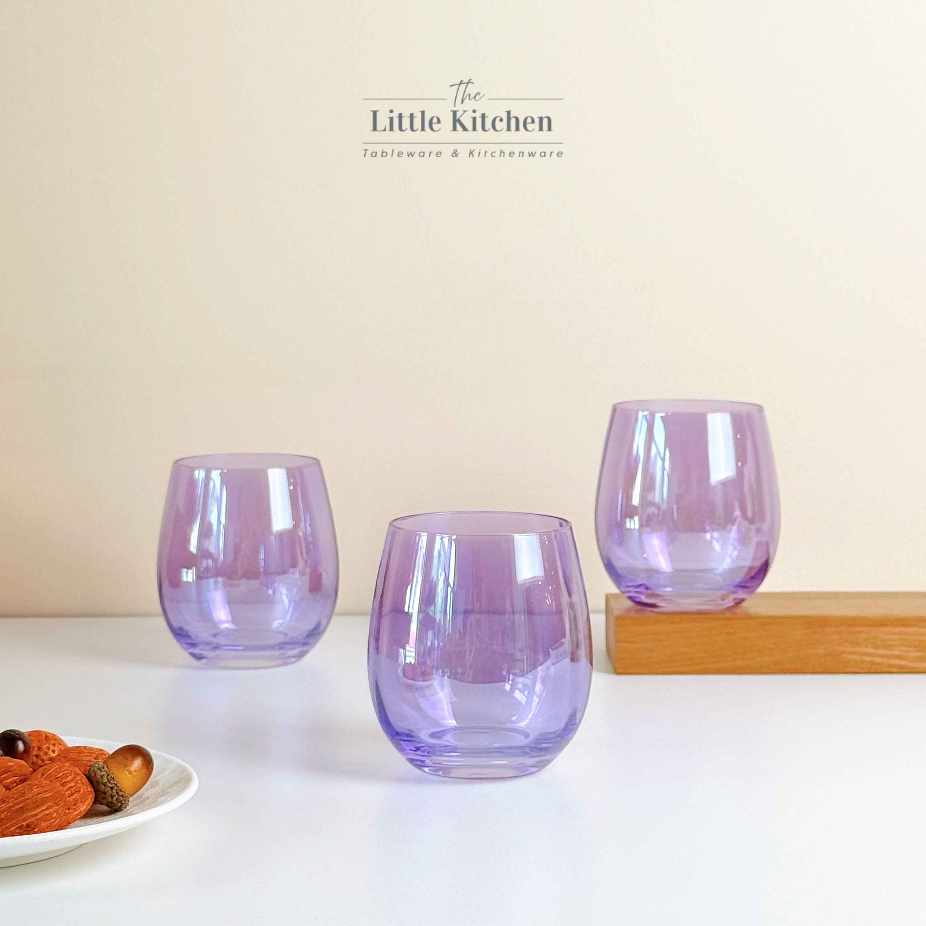 Set tiệc đĩa gân lì tone tím