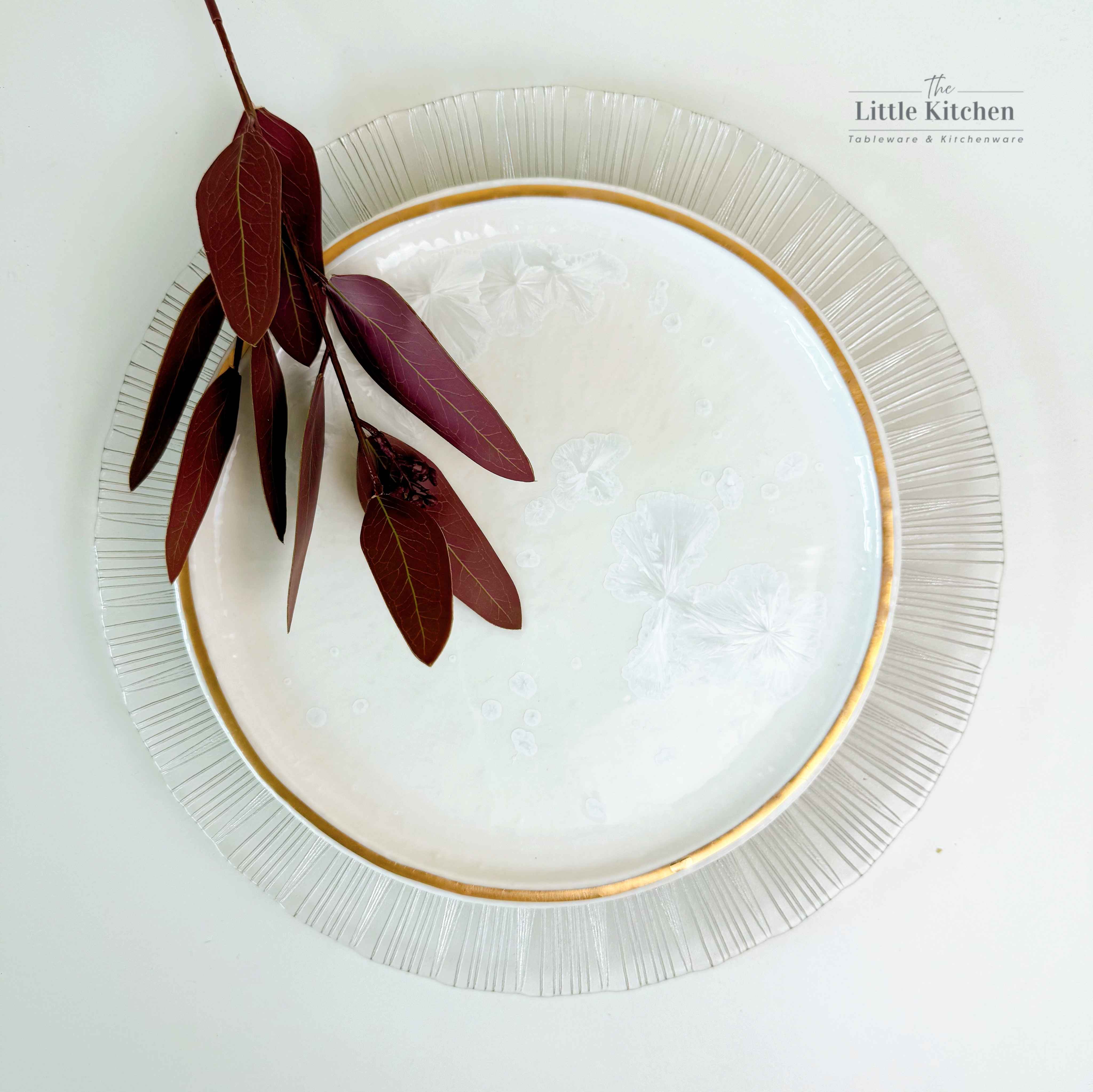 Đĩa thủy tinh xoáy tia bạc