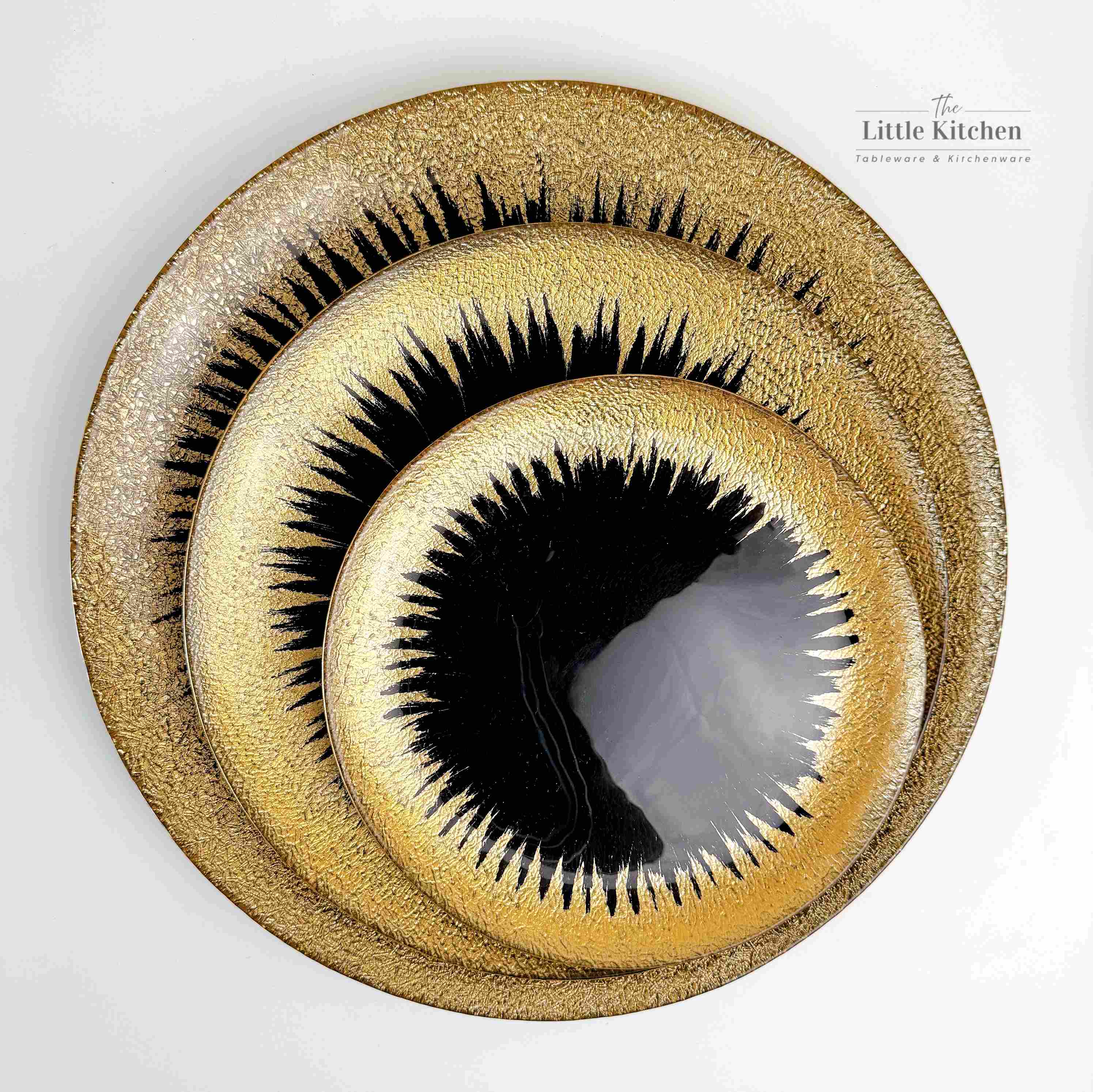 Set tiệc tia nhũ vàng