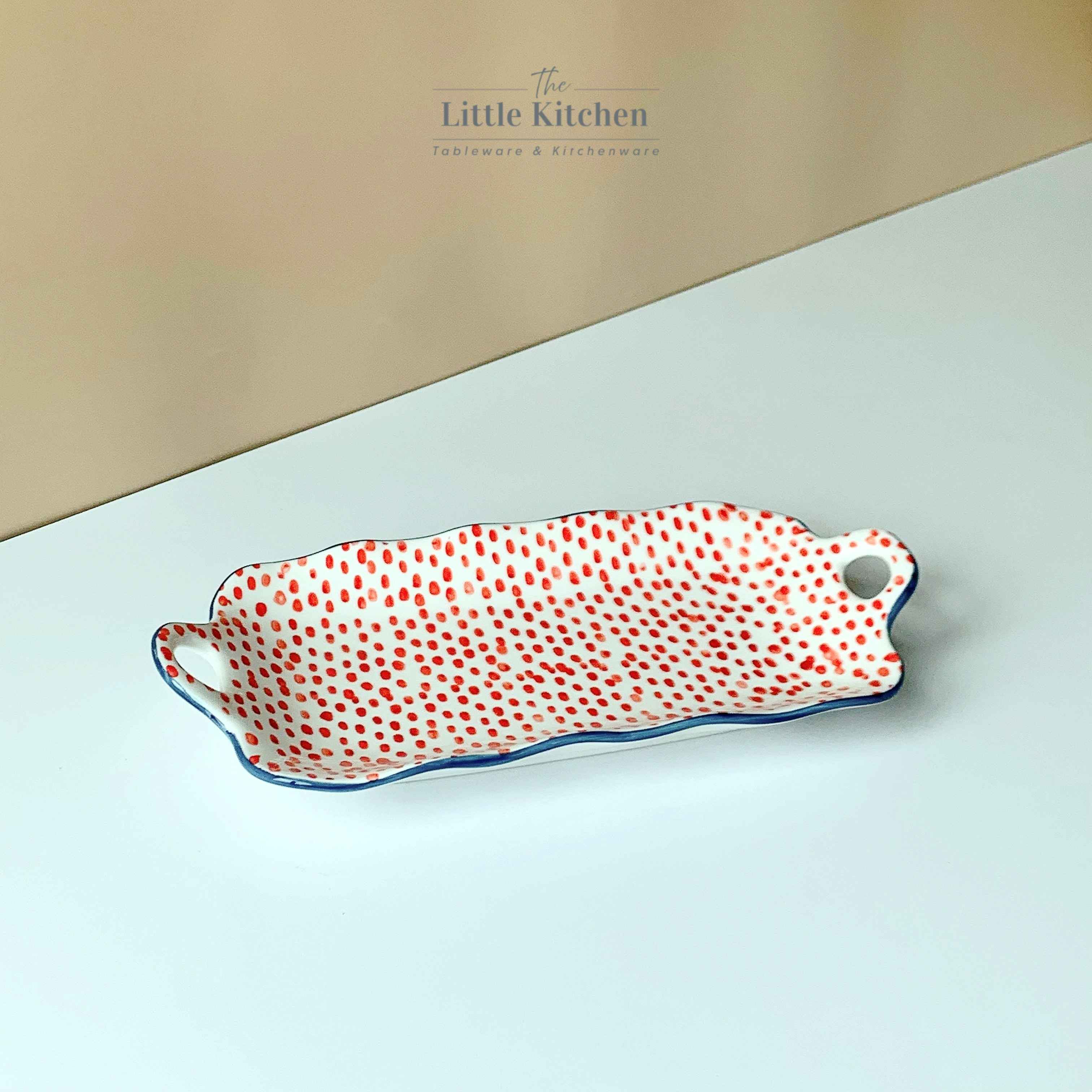 Sale bộ bát đĩa chấm đỏ