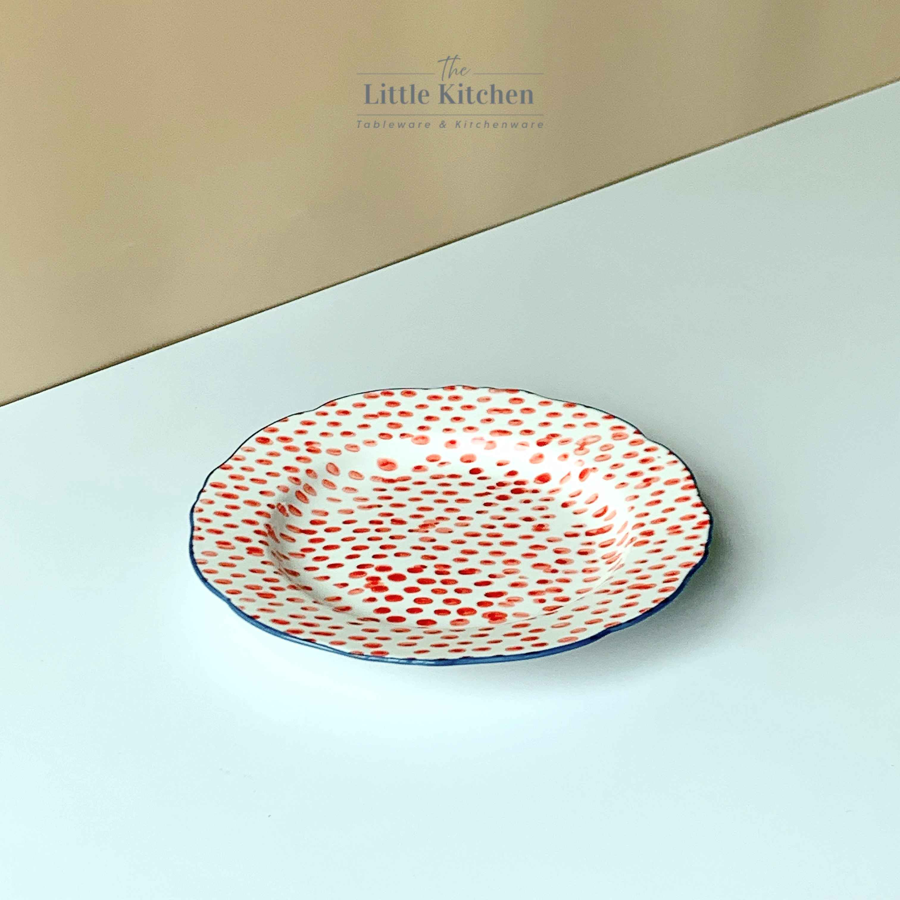 Sale bộ bát đĩa chấm đỏ