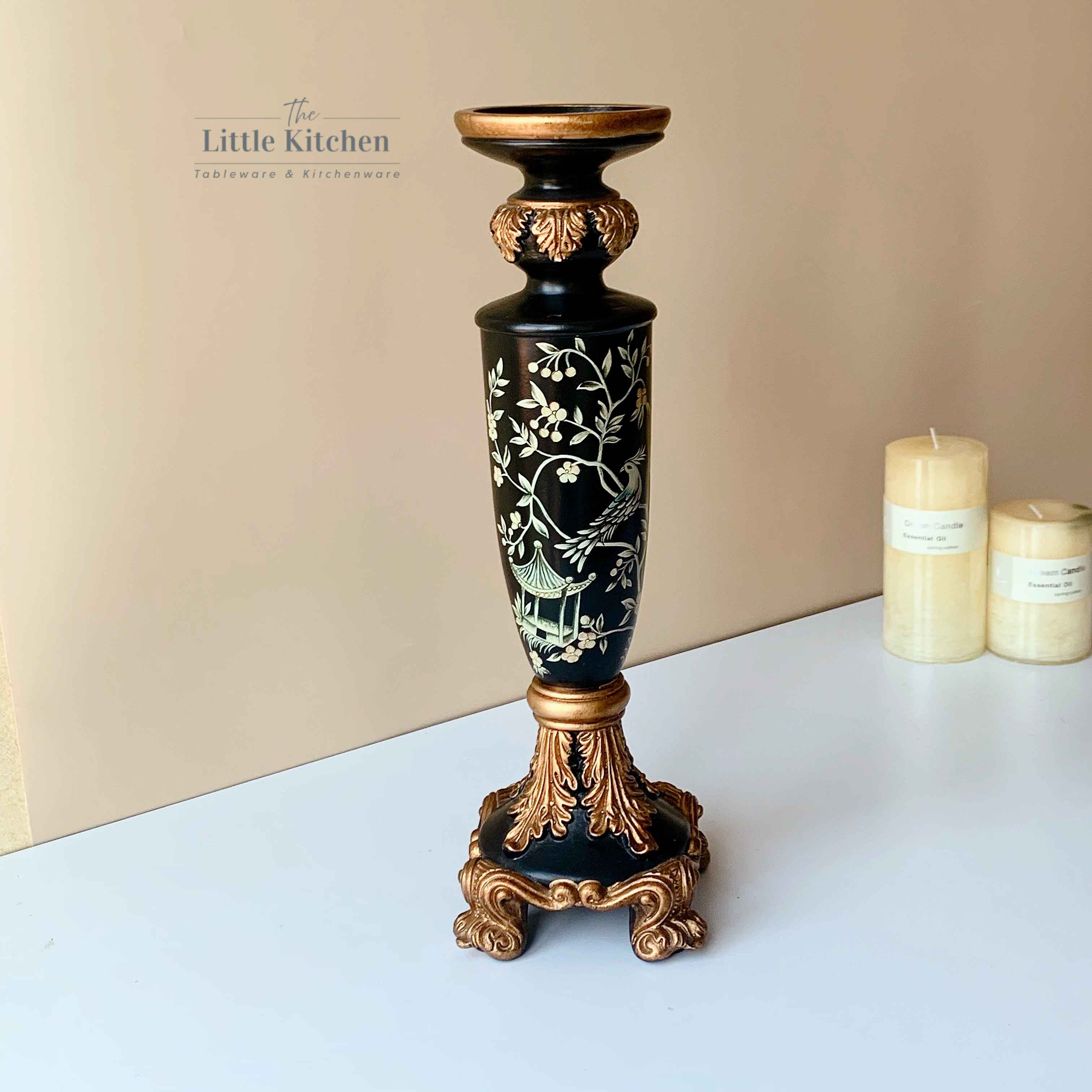 Sale bộ chân nến họa tiết hoa chim