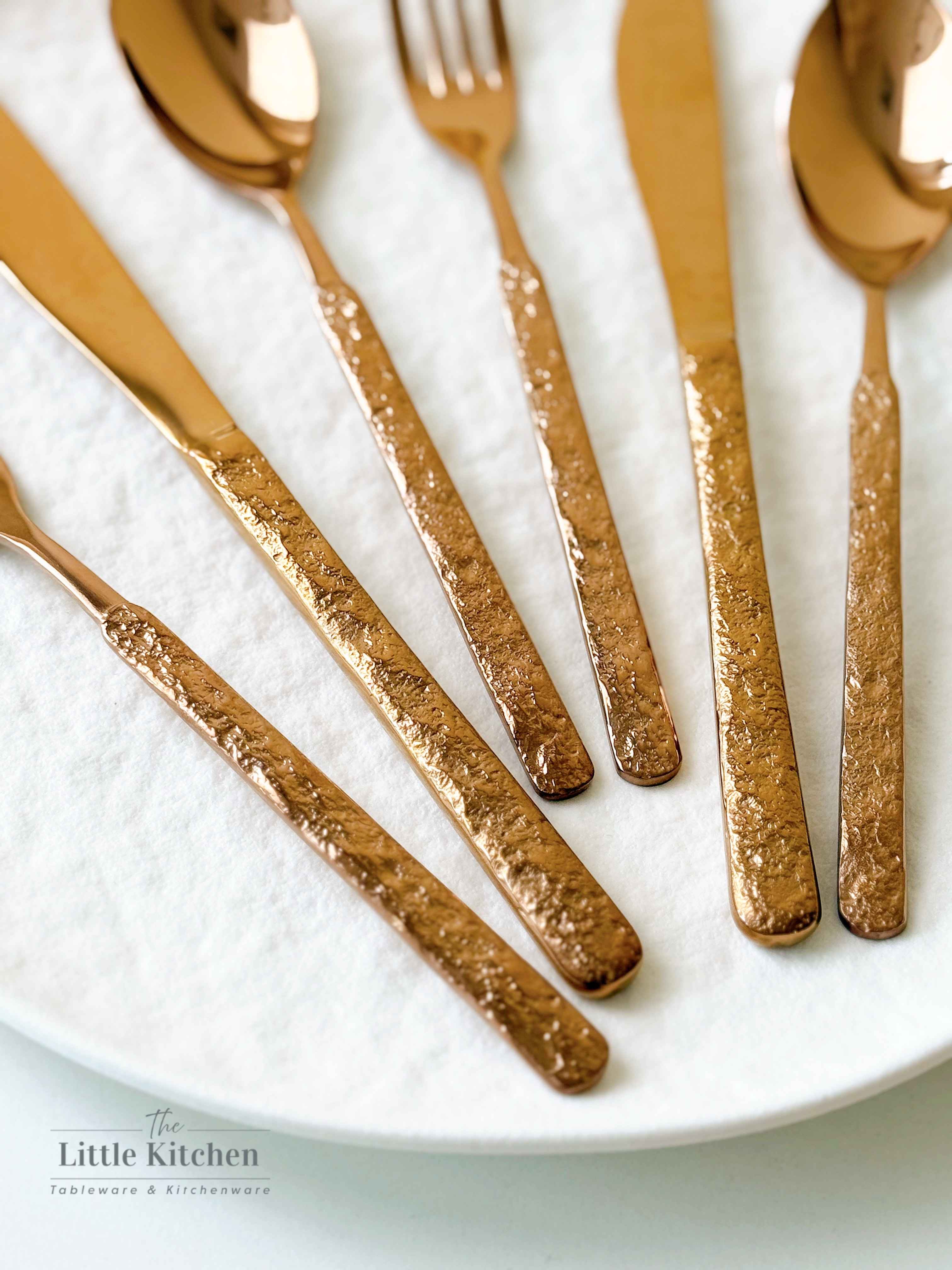 Bộ Dao Thìa Dĩa chuôi hồng sần