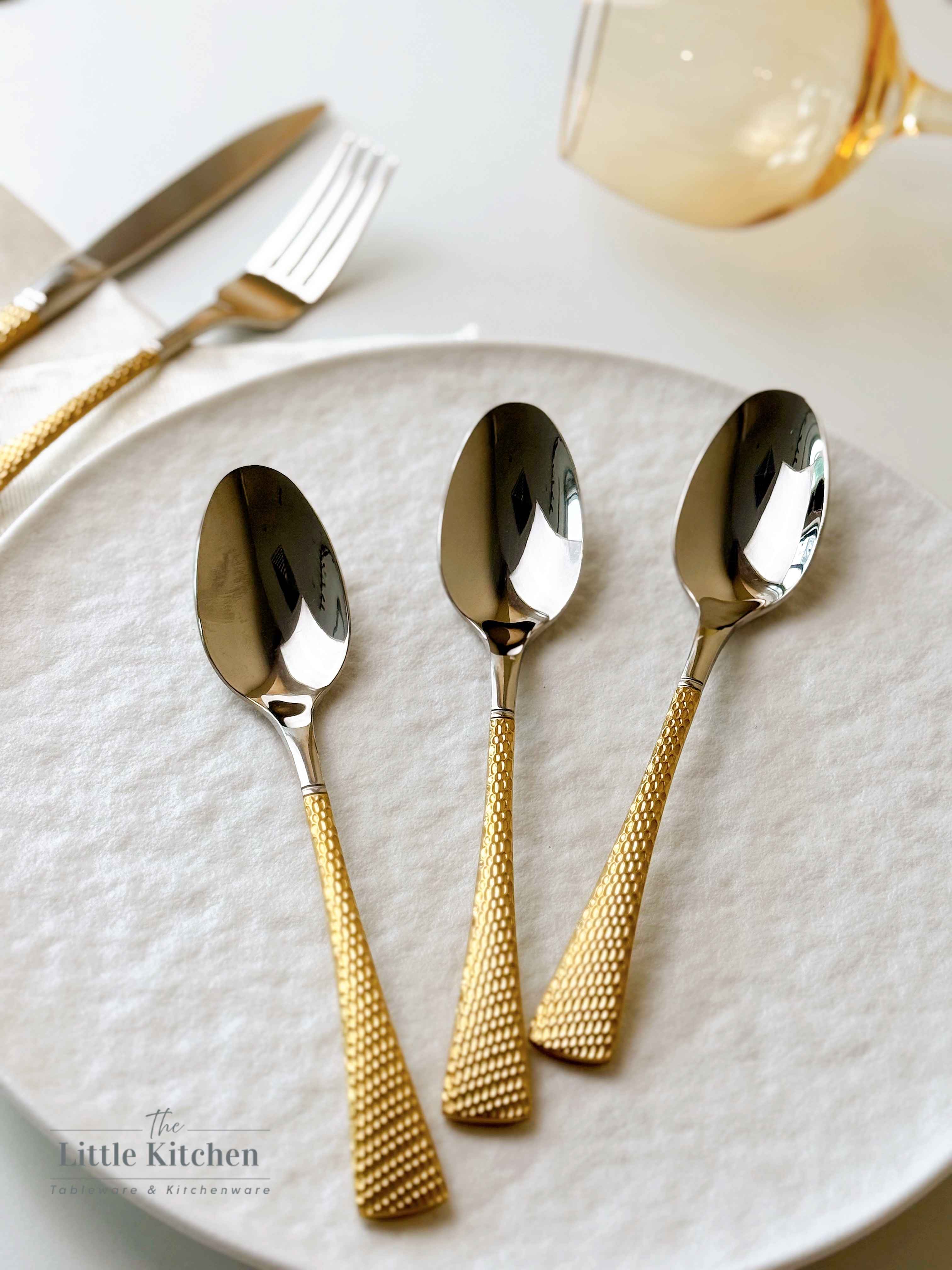 Bộ Dao Thìa Dĩa chuôi vảy vàng