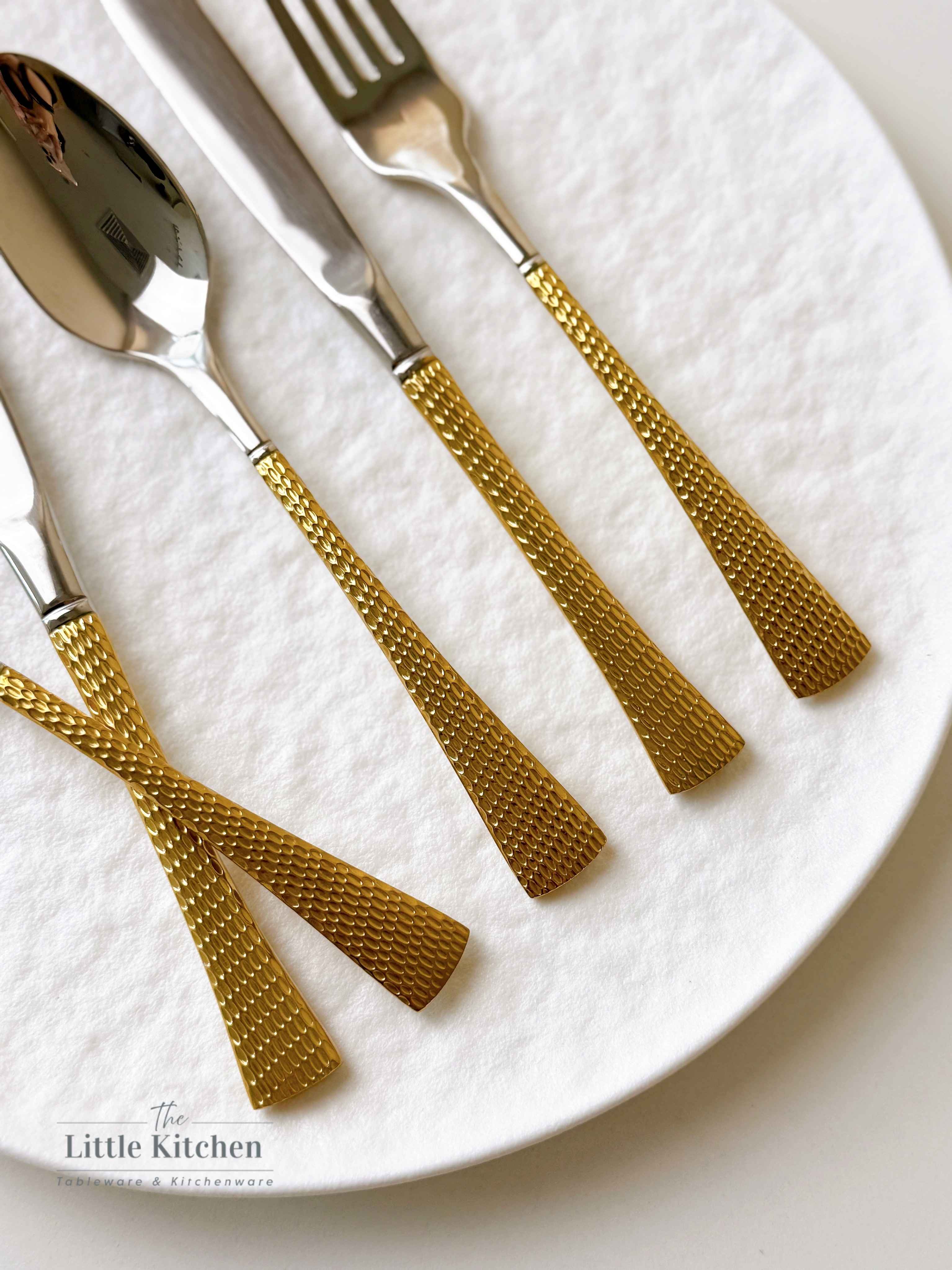 Bộ Dao Thìa Dĩa chuôi vảy vàng