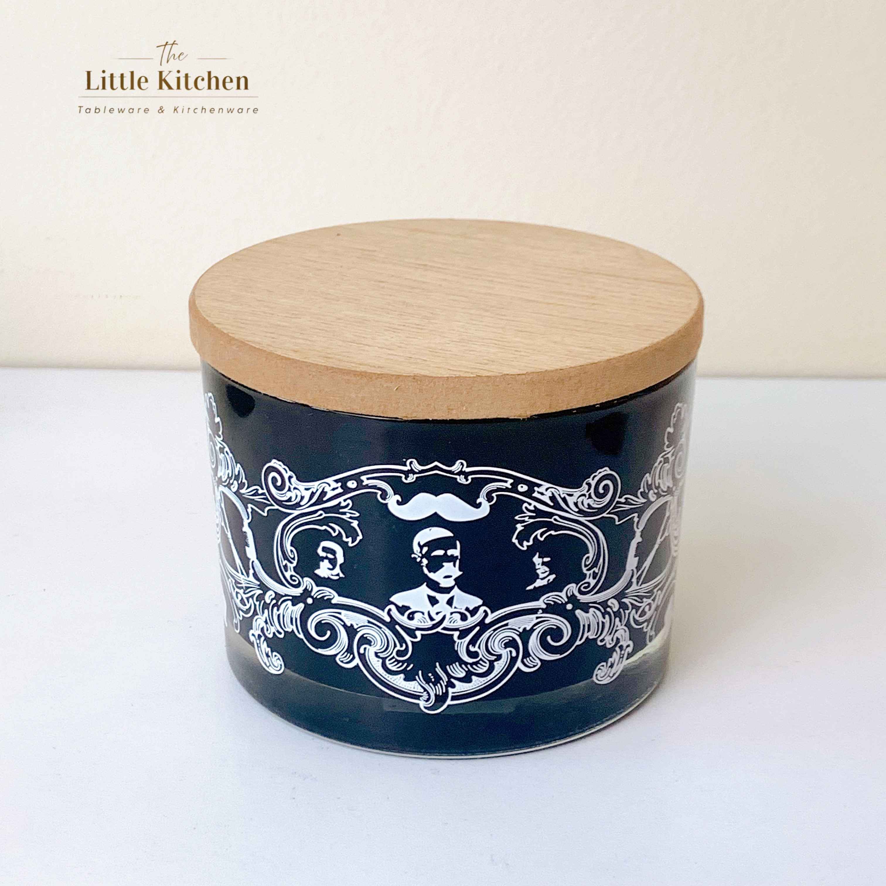 Lọ đen họa tiết 12 oz