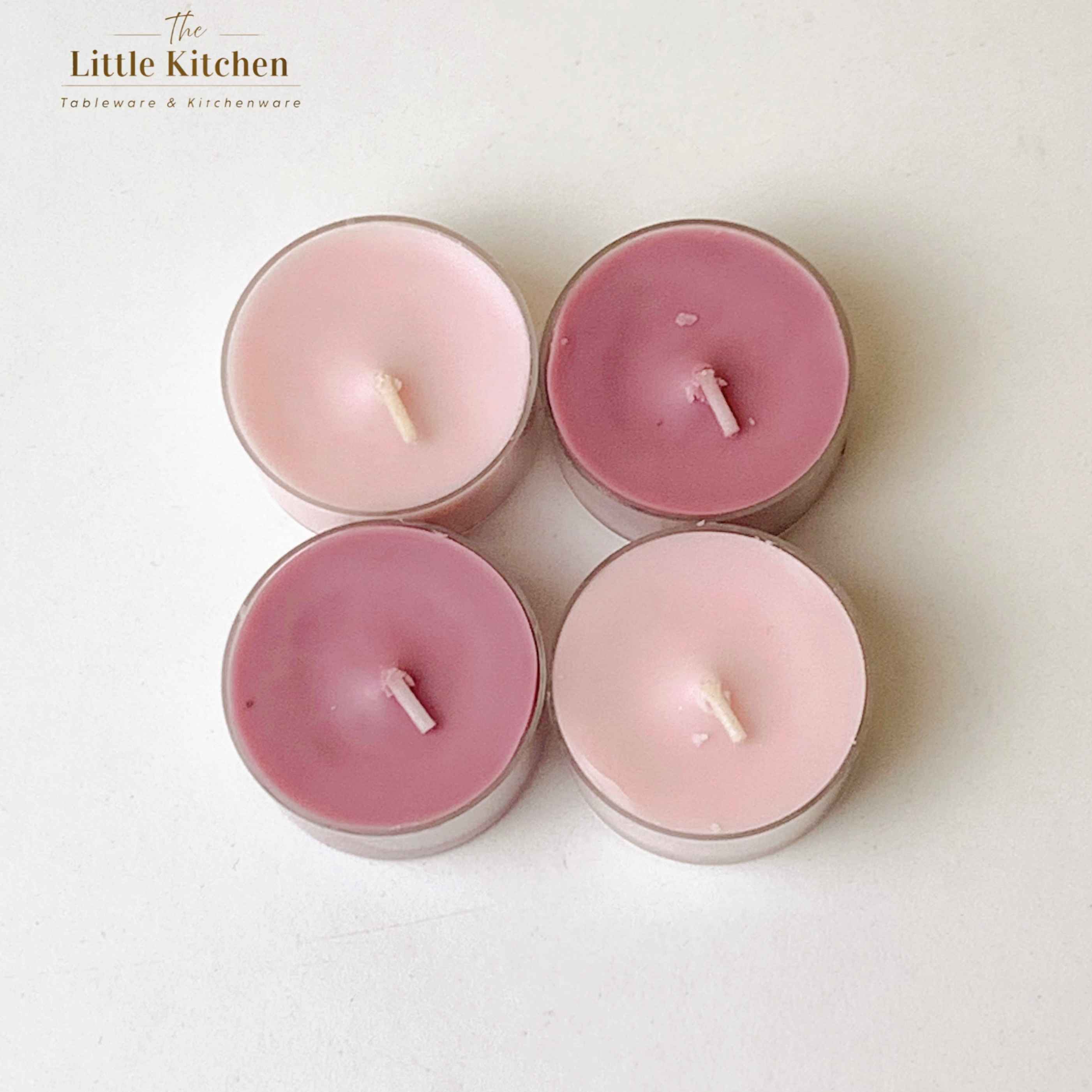 Set 4 nến nhỏ hồng