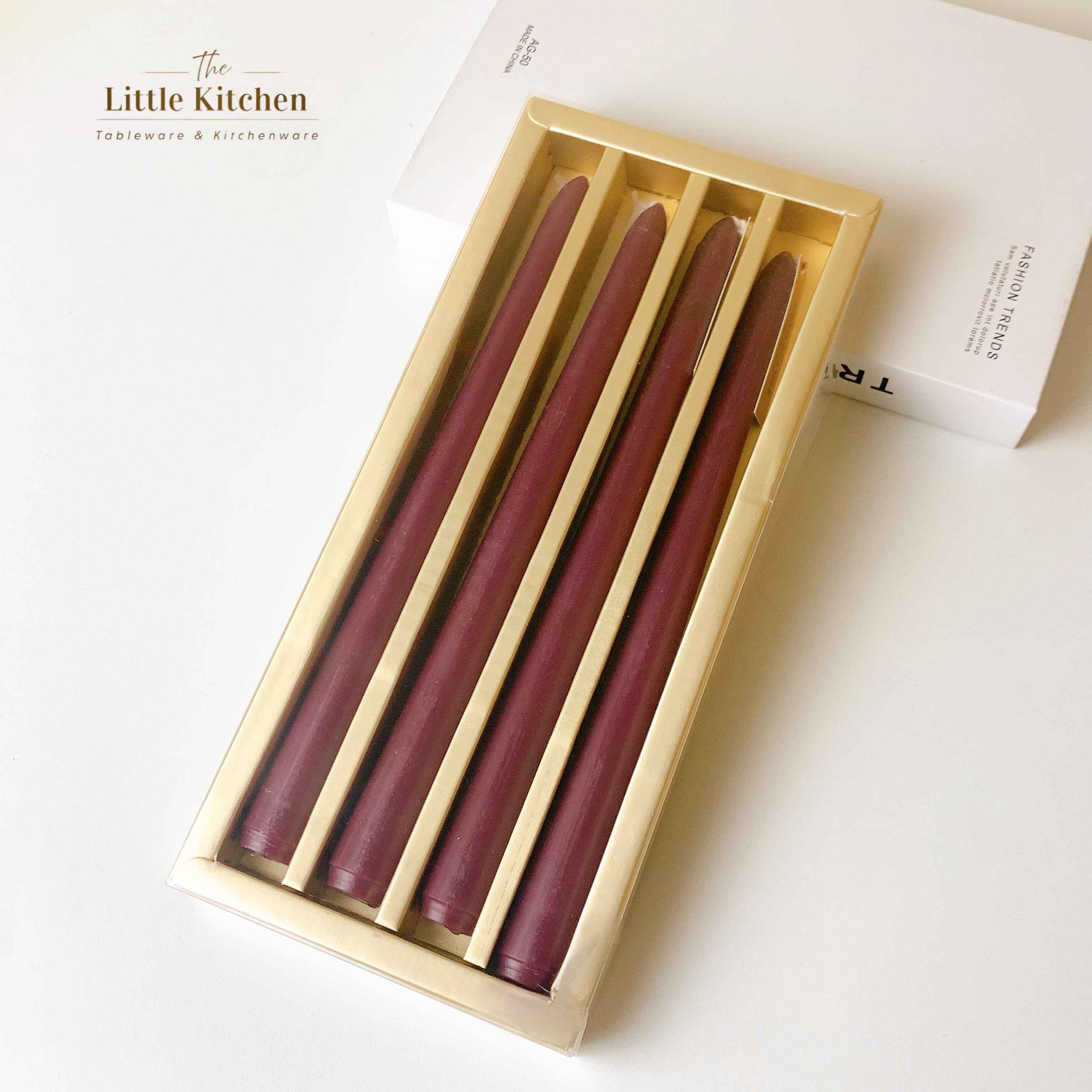 Set nến dài hồng