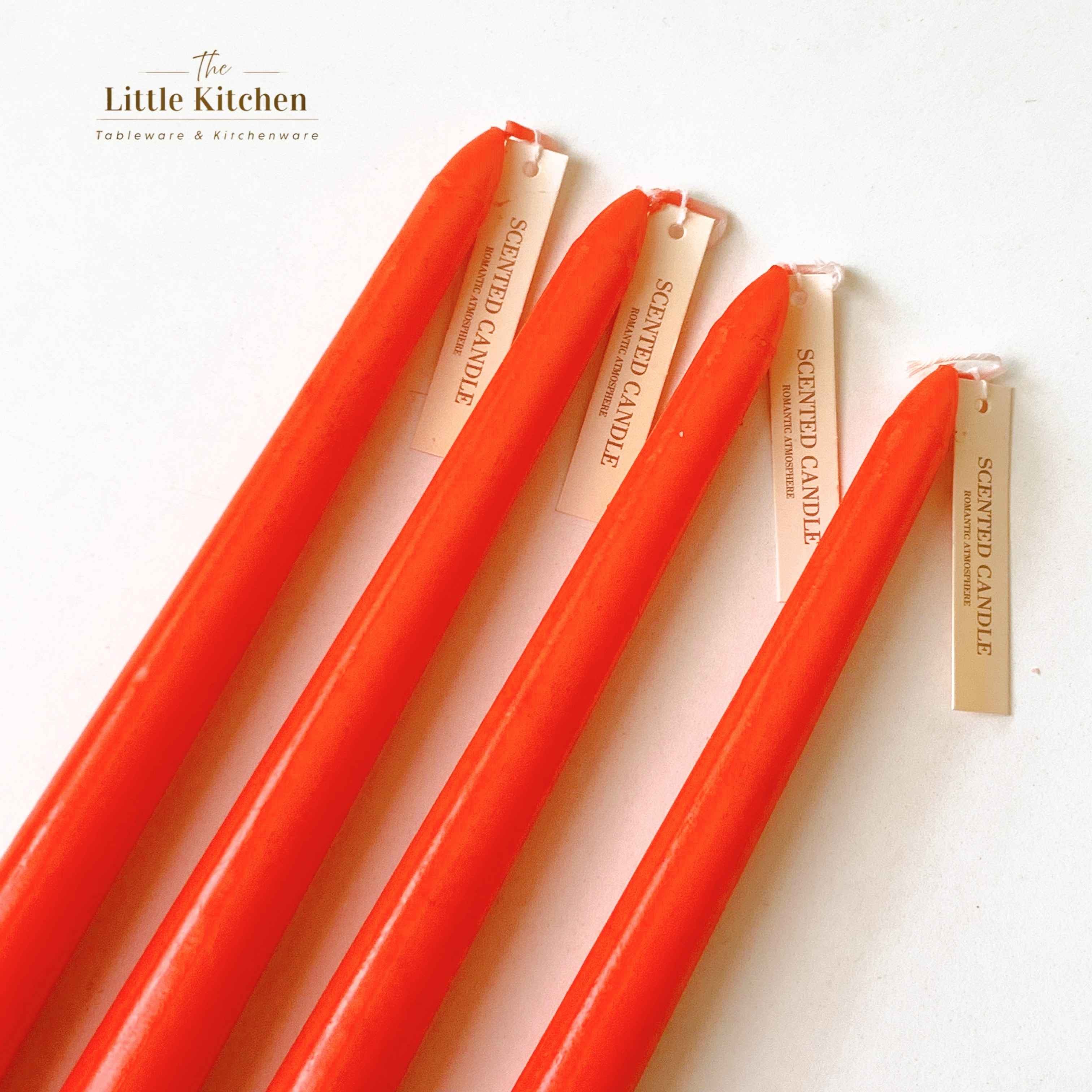 Set nến dài cam 4