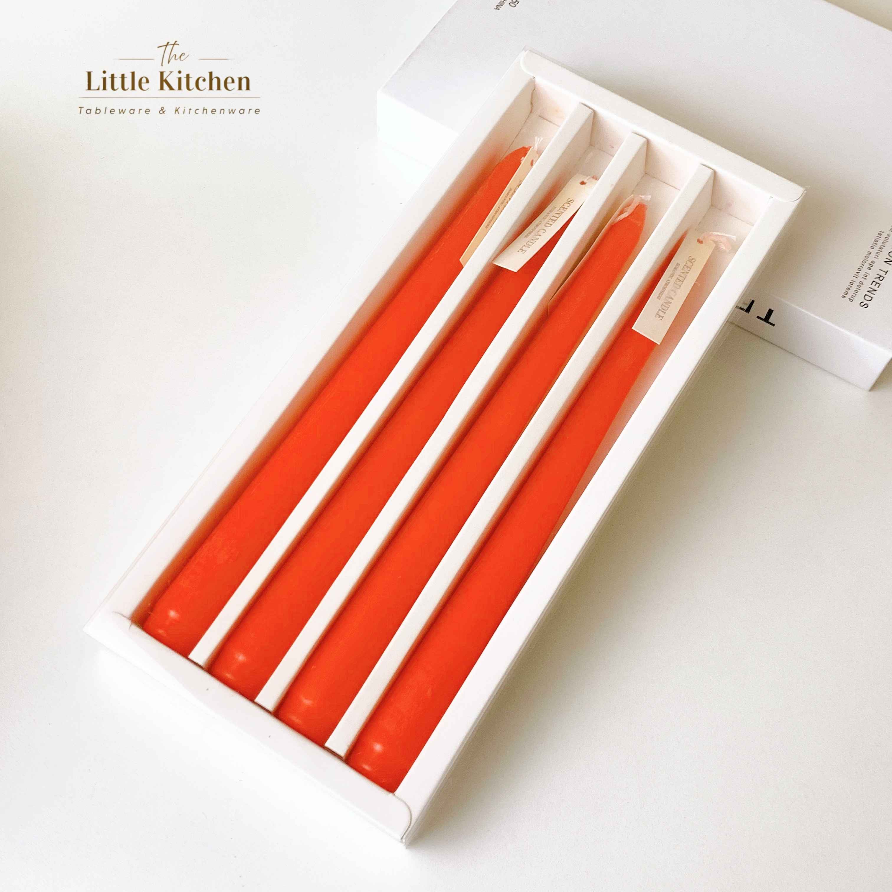 Set nến dài cam 3