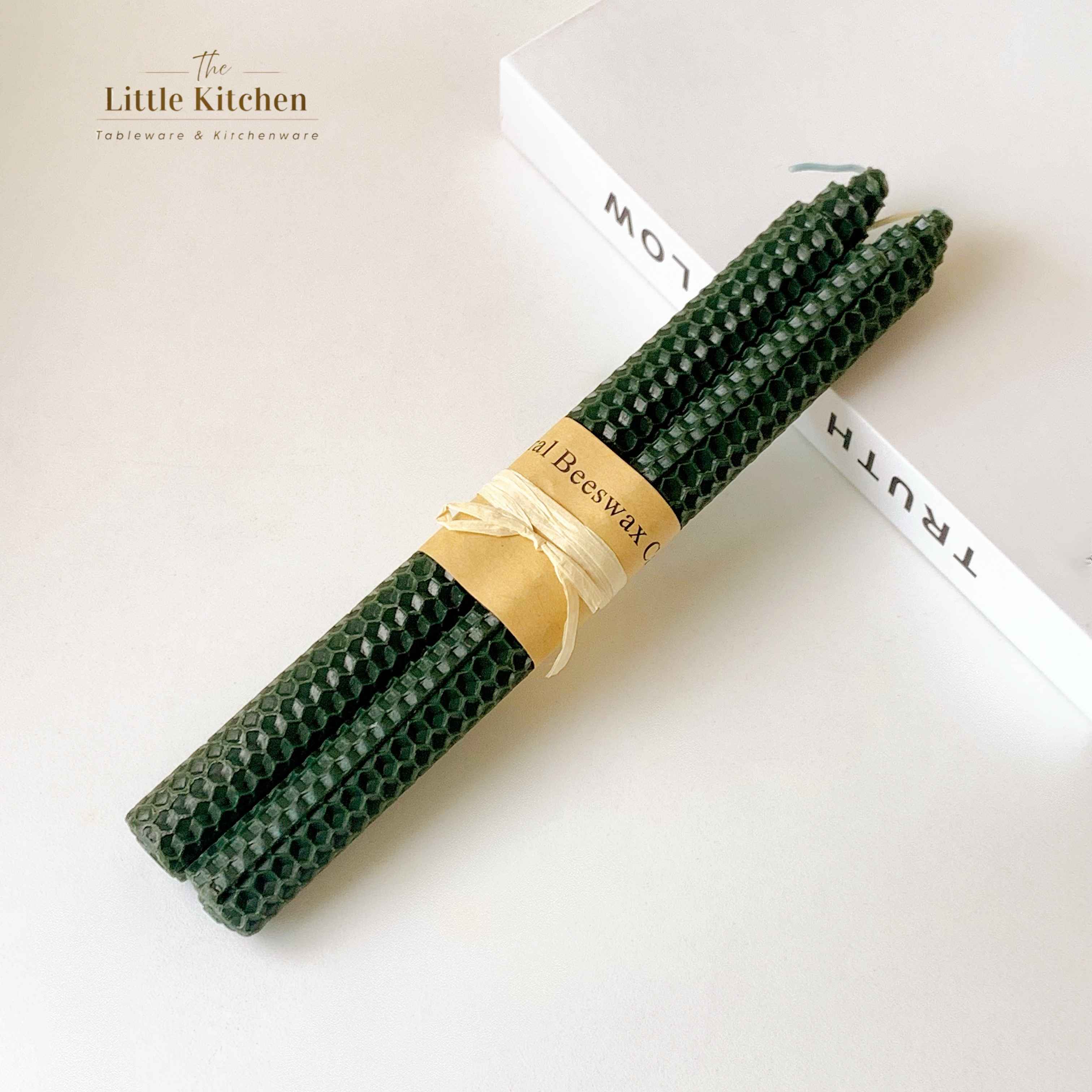 Set 2 nến dài ô lục