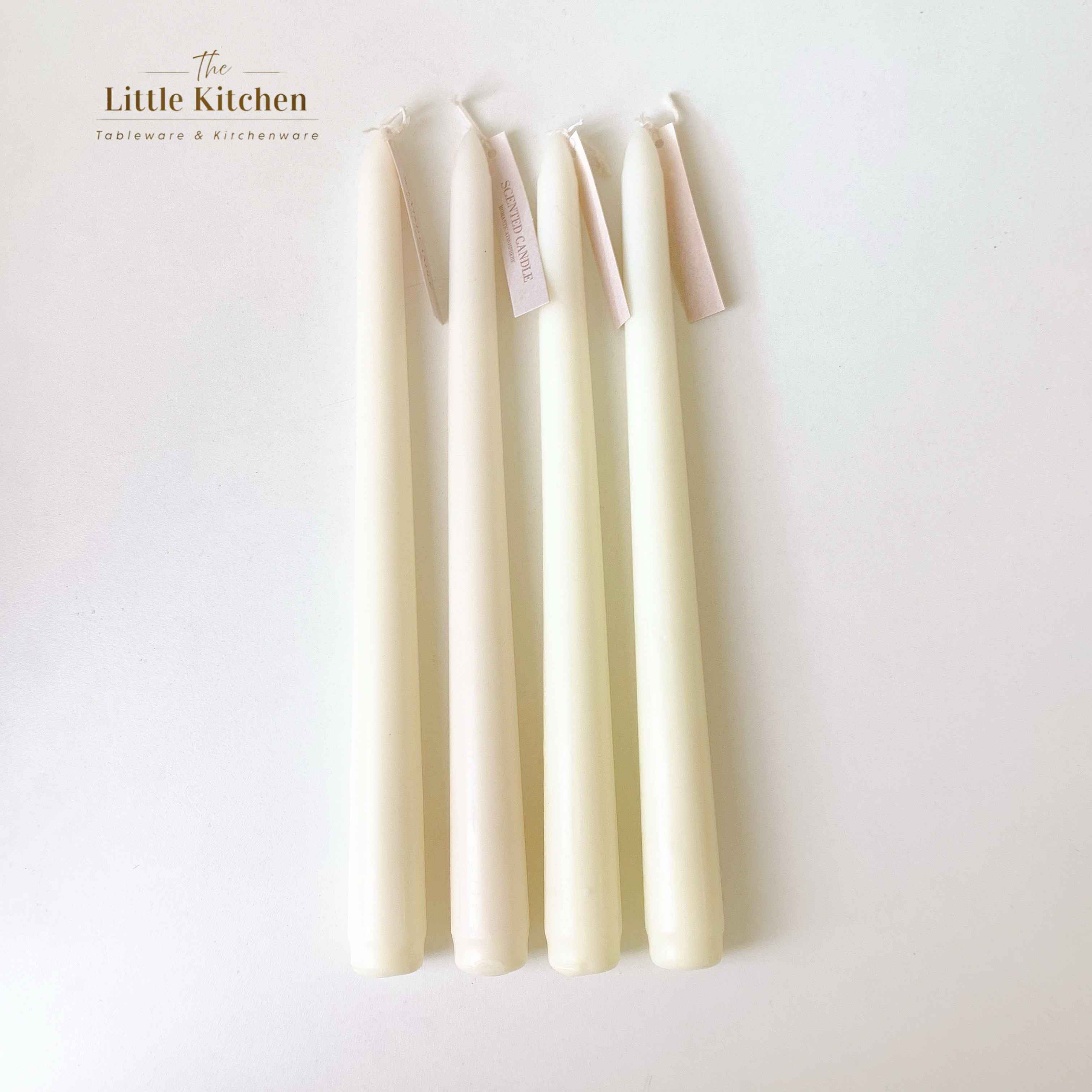 Set 4 nến dài trắng