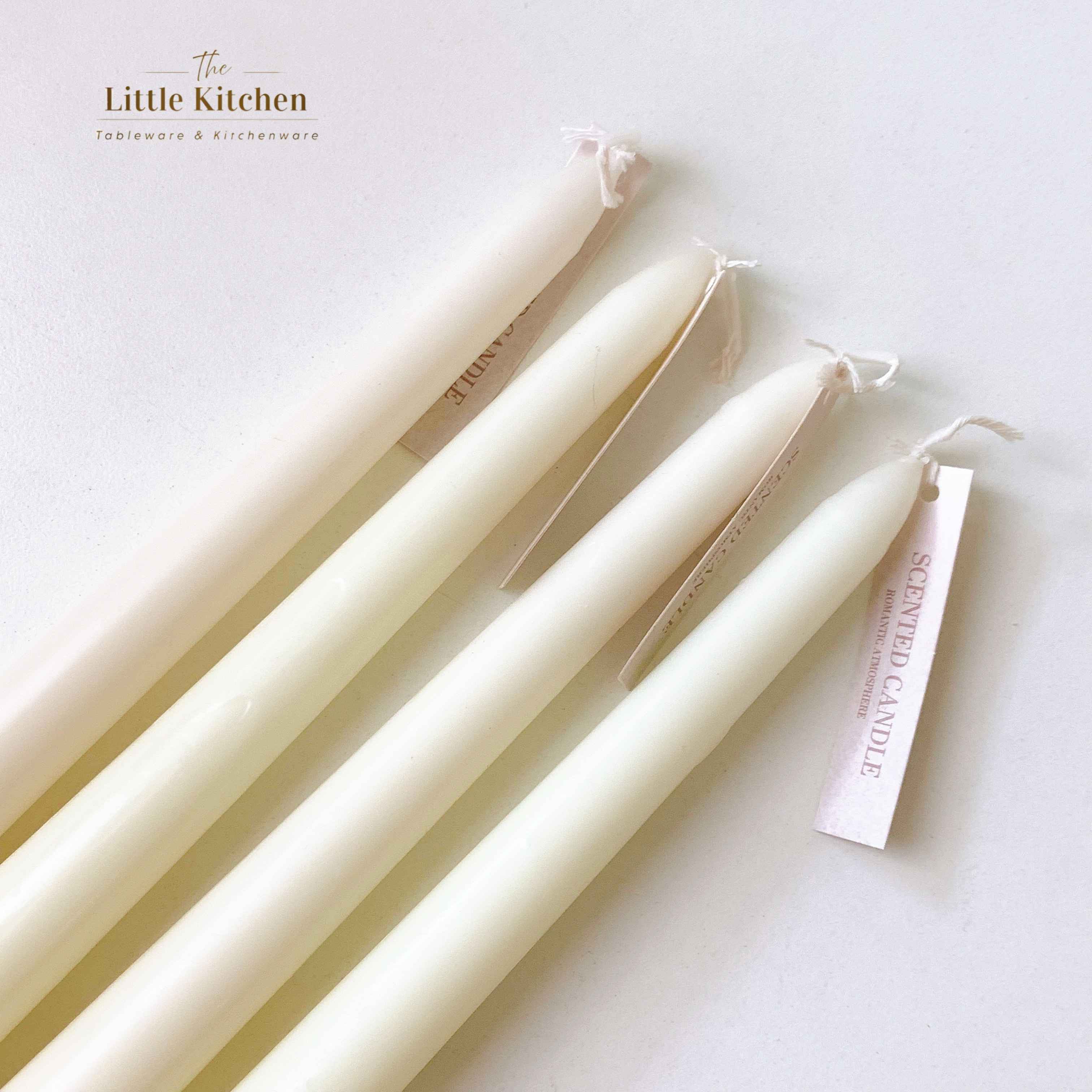 Set 4 nến dài trắng