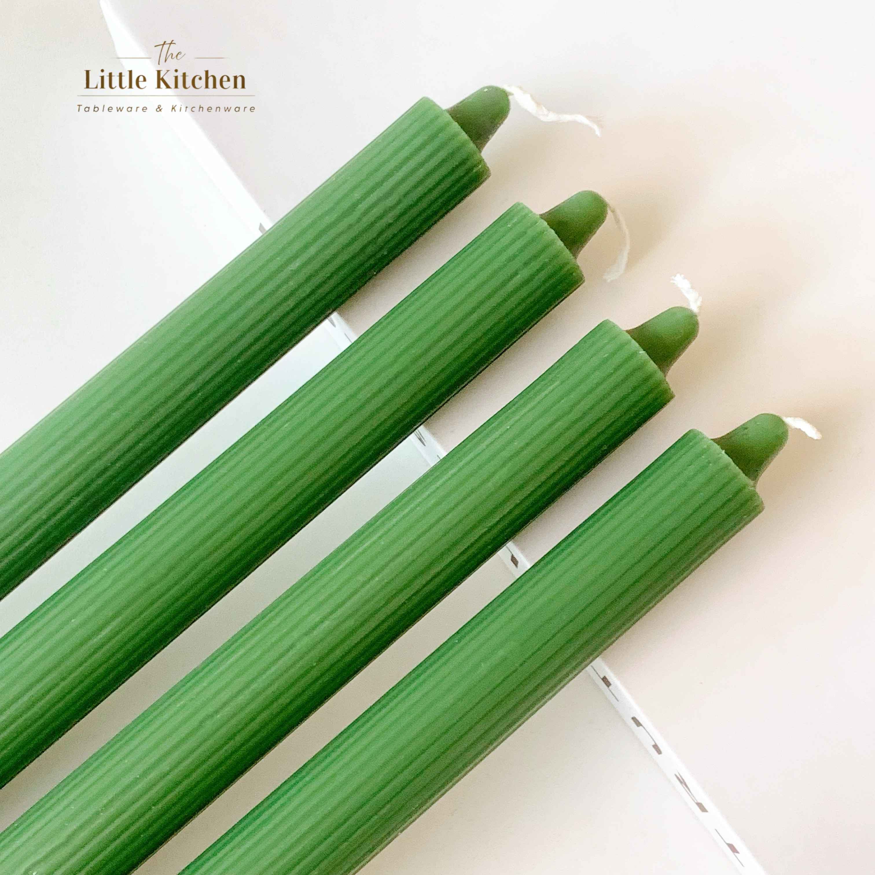 Set 4 nến sọc lục