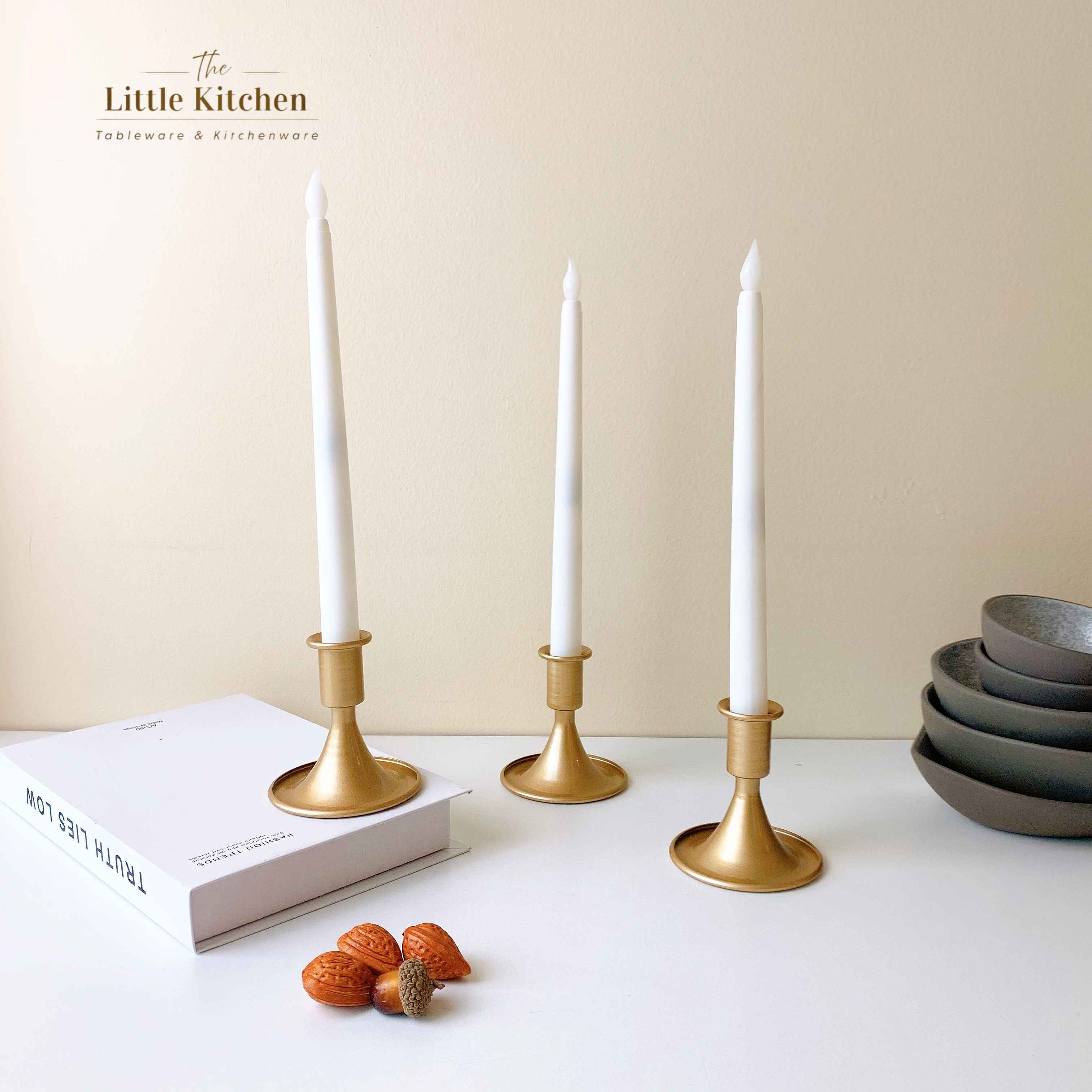 Nến cây điện trắng