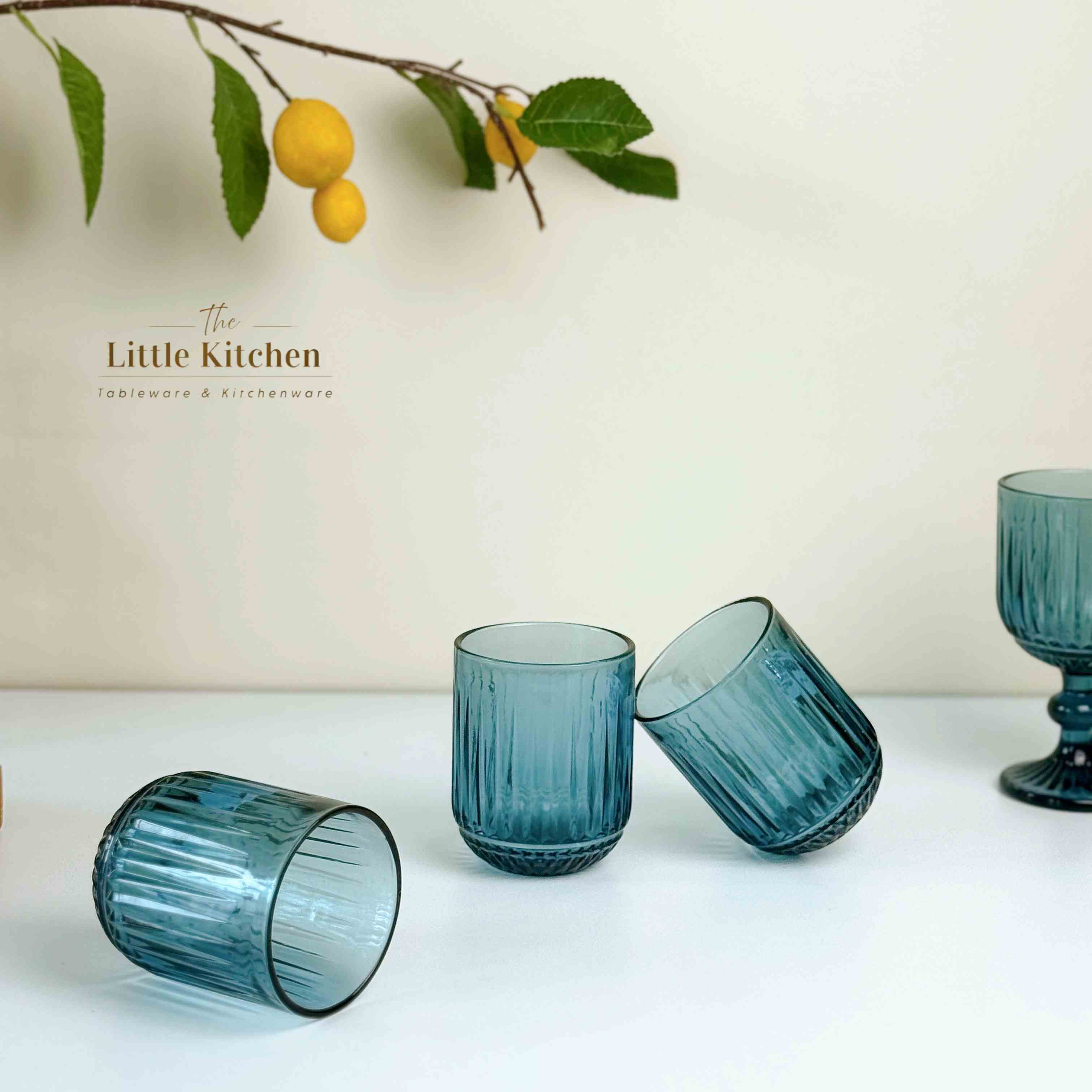 Set tiệc sứ xương lam viền vàng