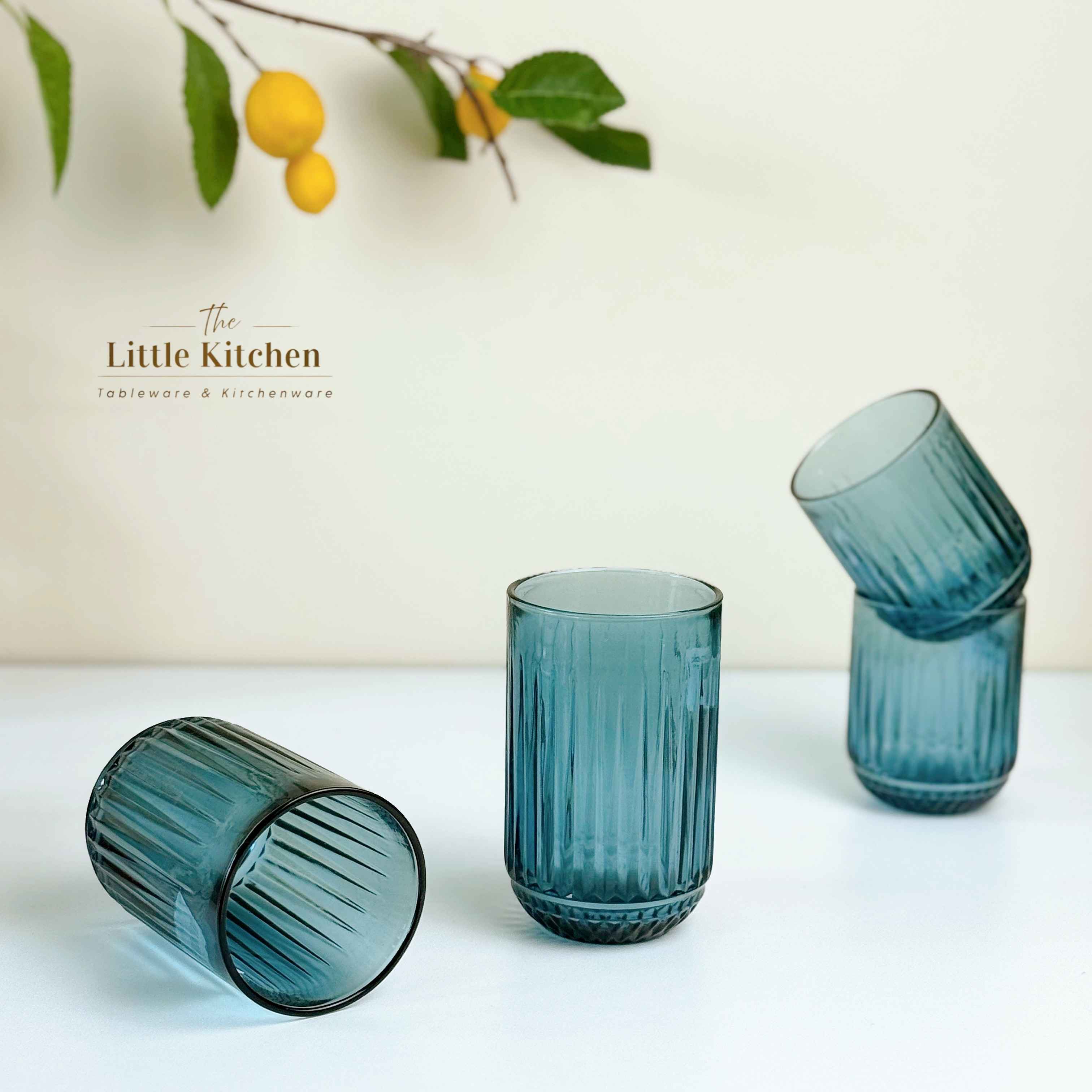 Set tiệc Xoáy lam bóng