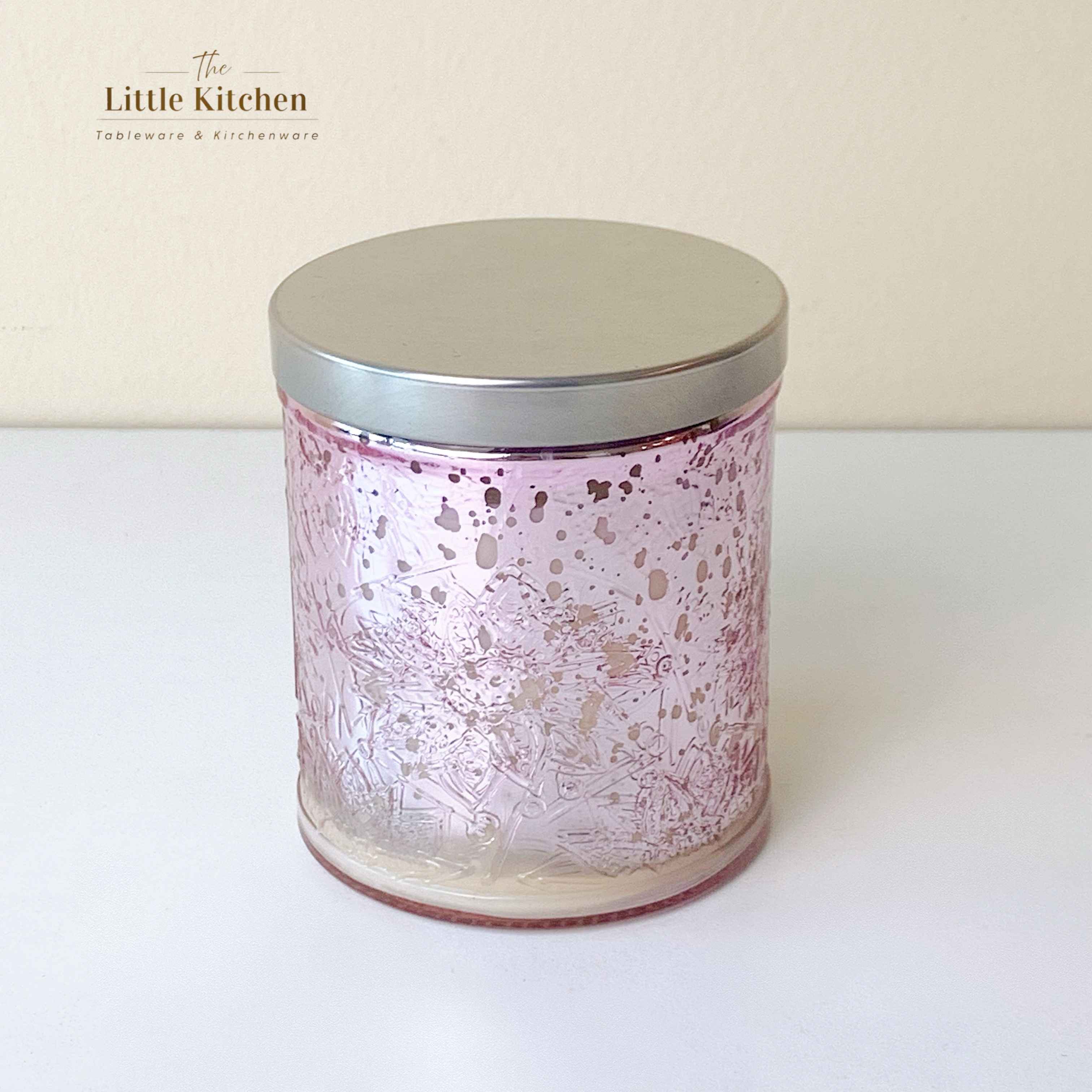 Nến hồng nắp inox