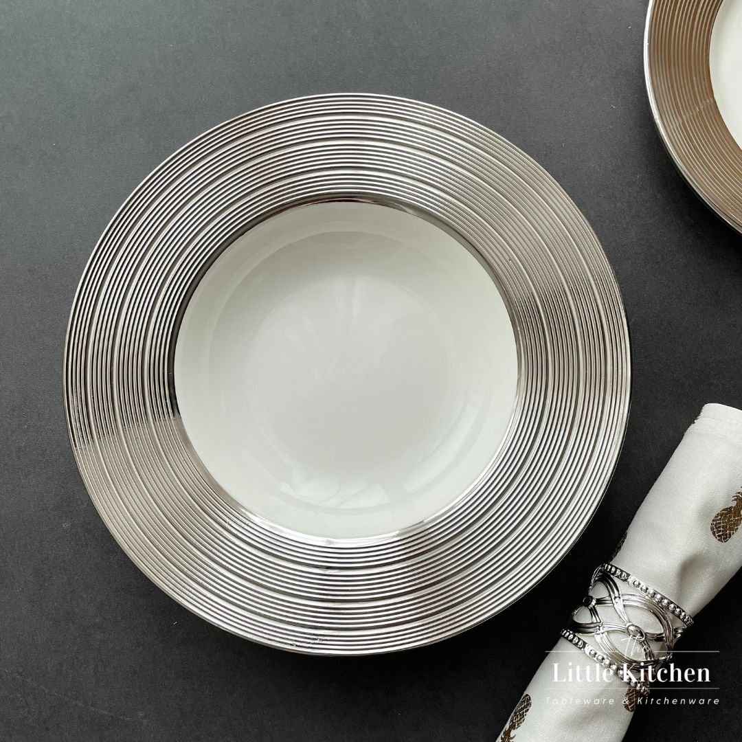 Sale bộ đĩa viền gân vàng bạc