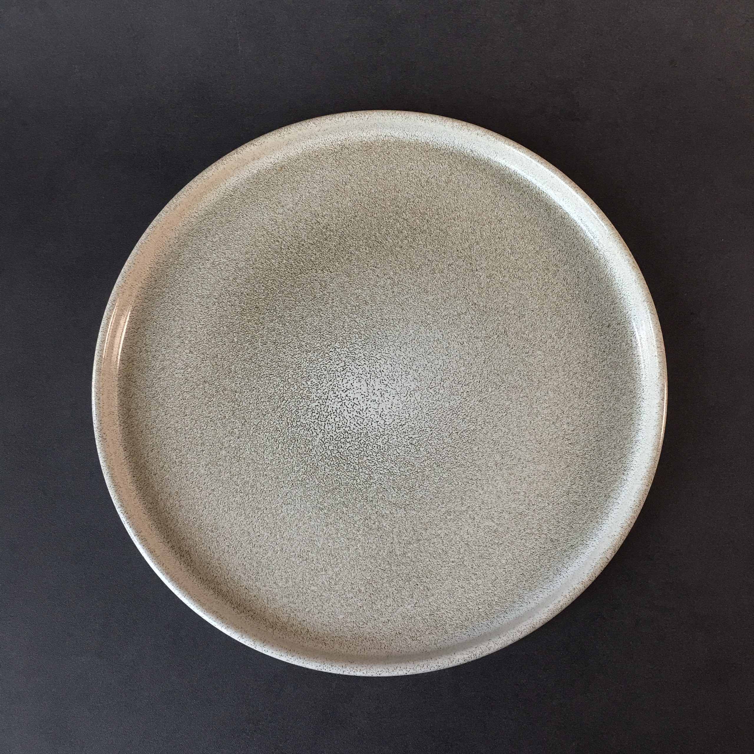 Bộ bát đĩa nhà hàng cao cấp màu be họa tiết chấm tiêu men bóng