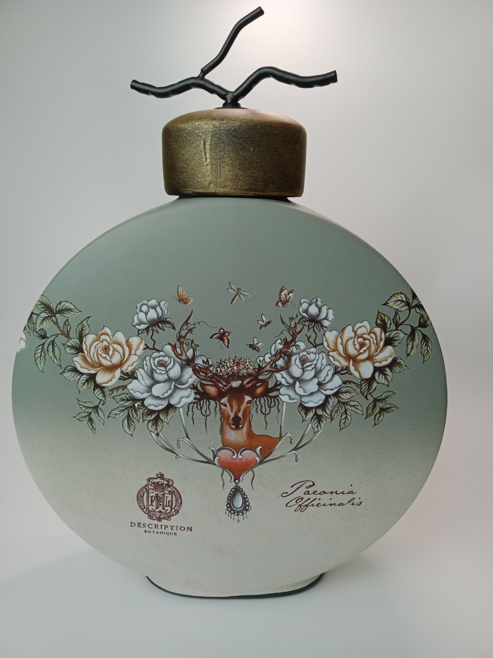 Bình hươu tròn dẹt