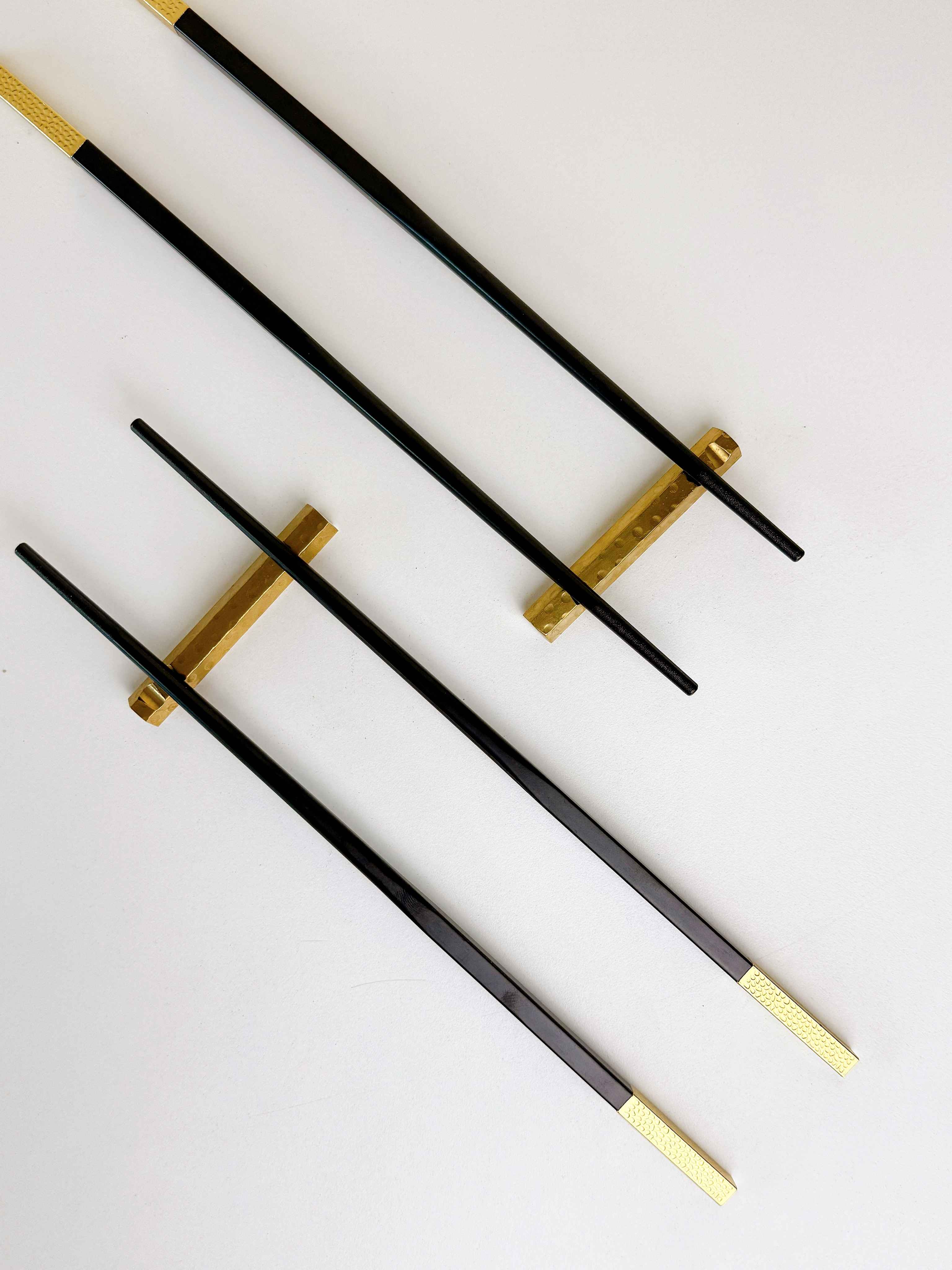 Set 10 đôi đũa lõm vàng