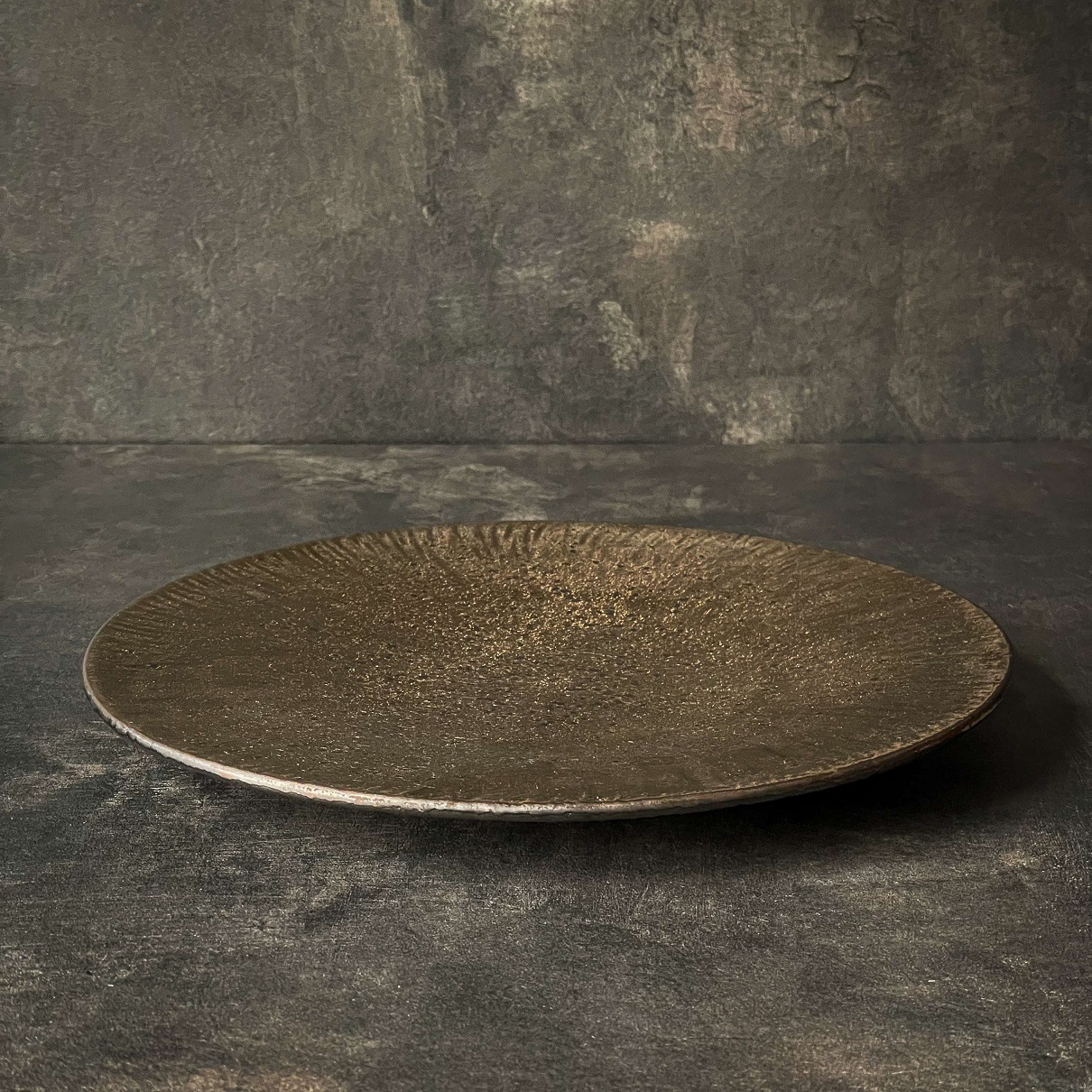 Bộ bát đĩa cao cấp tia sọc màu nâu