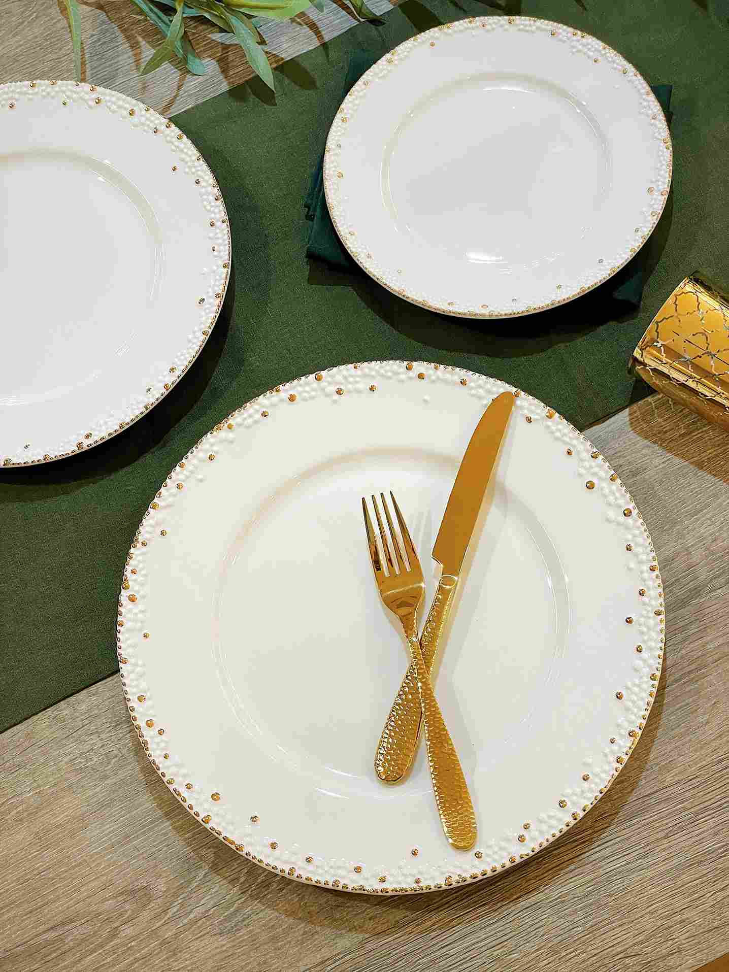 Set tiệc giáng sinh xanh đỏ