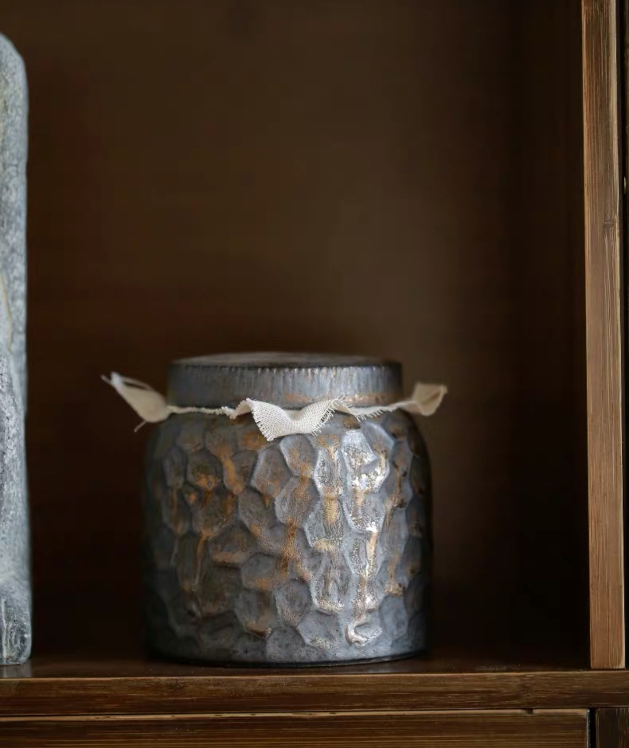 Hũ trà nhũ vàng ong