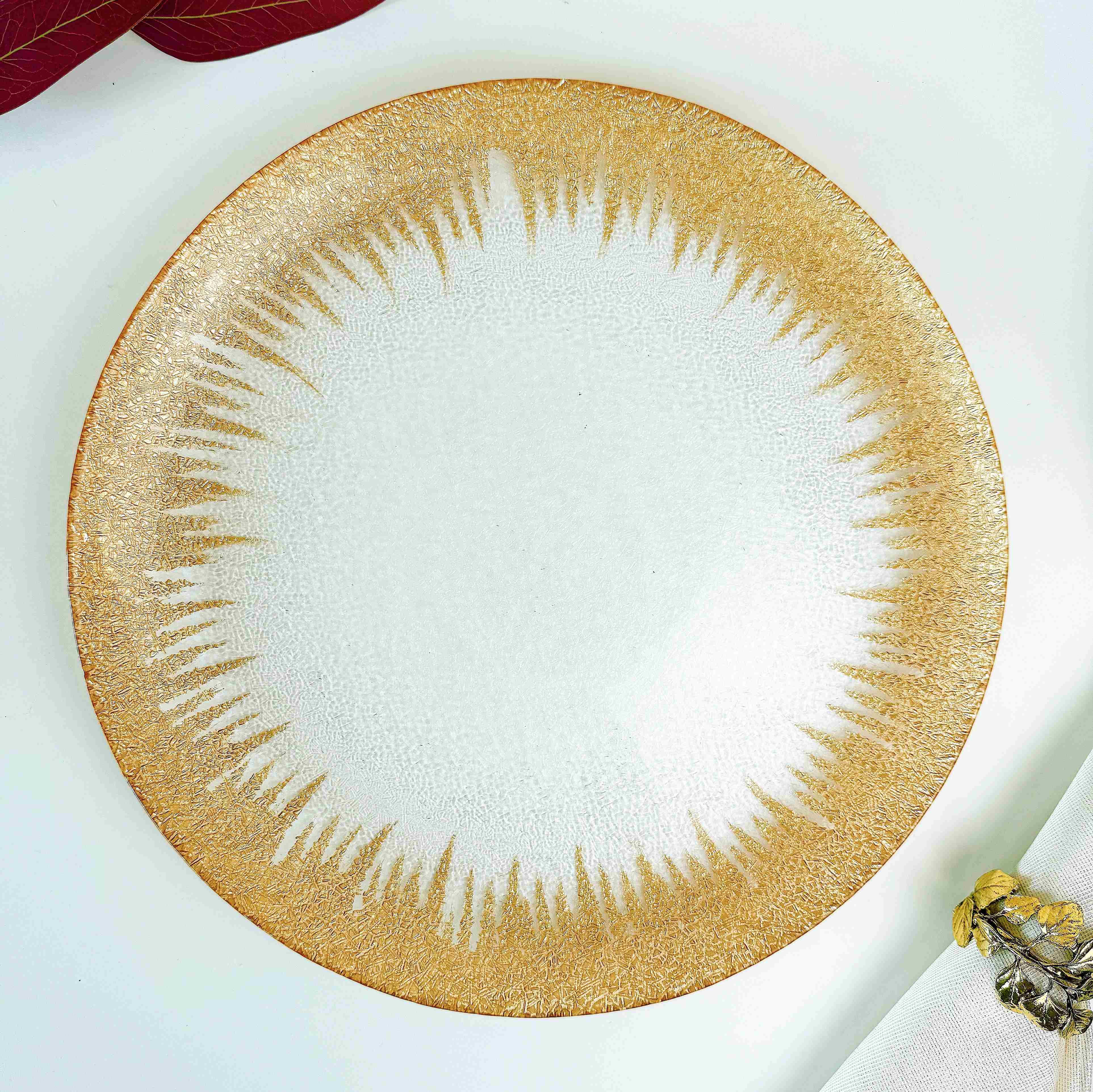 Set tiệc mặt trời vàng sứ xương