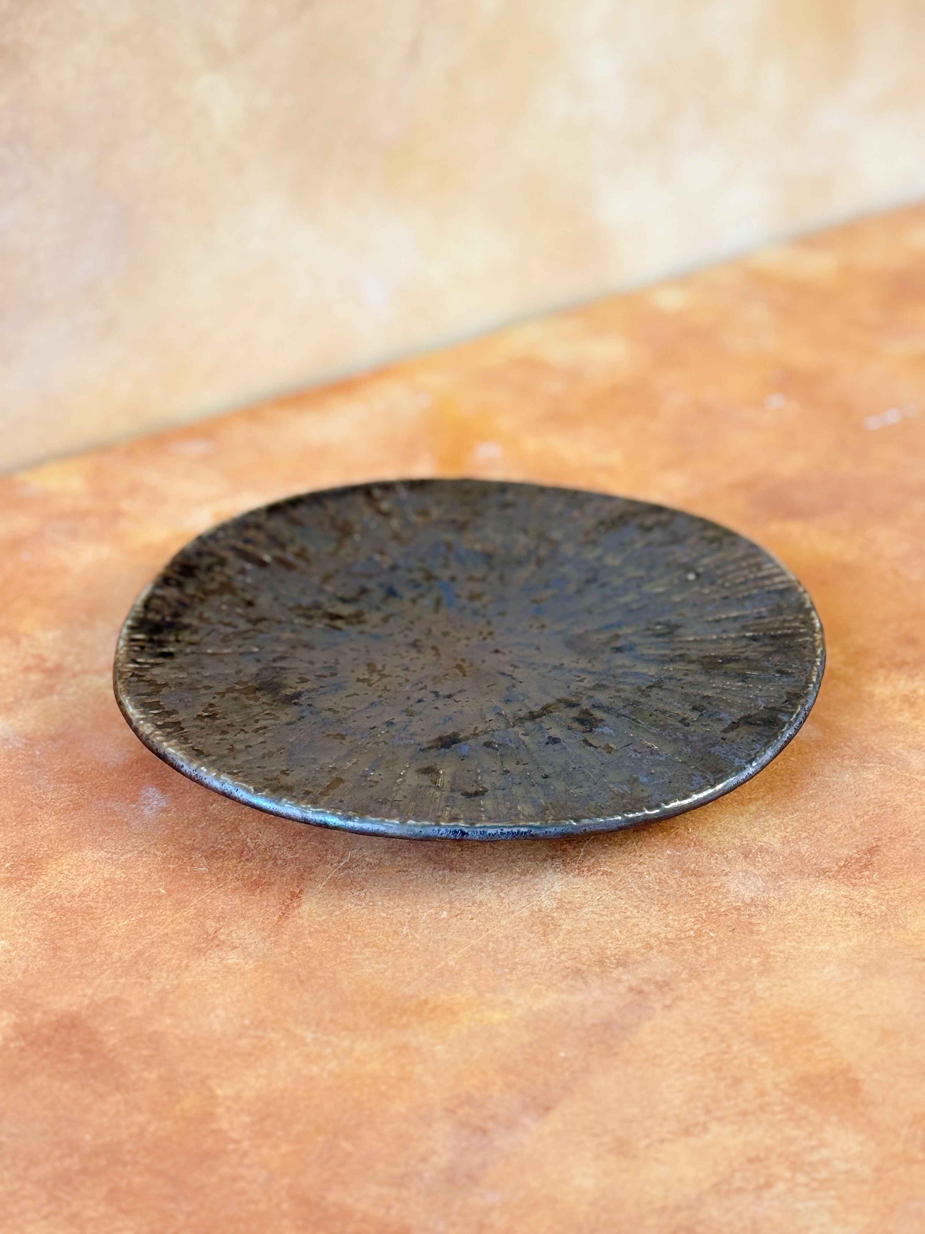 Bộ bát đĩa cao cấp phong cách Nhật Bản màu nâu hỏa biến