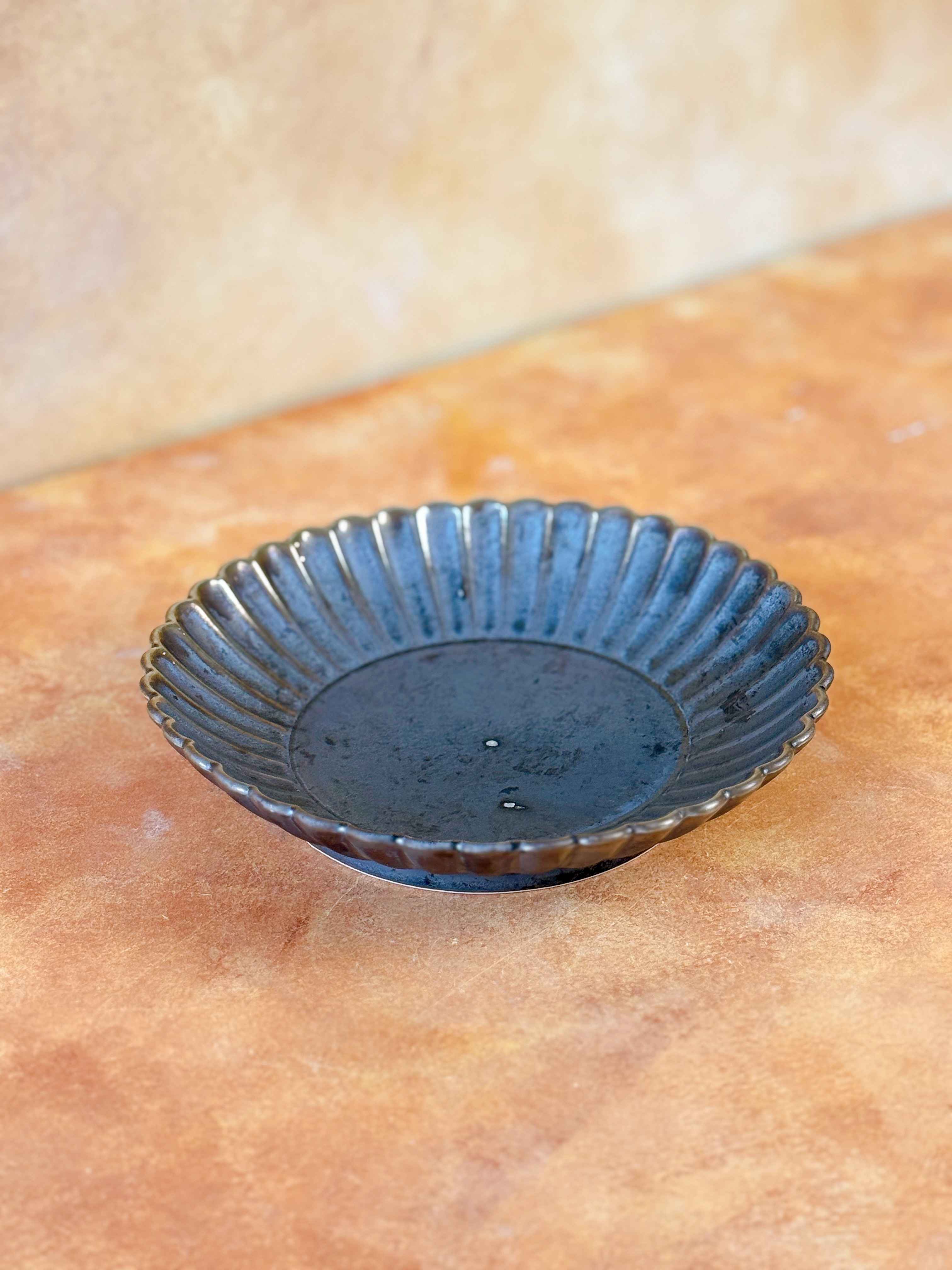 Bộ bát đĩa cao cấp phong cách Nhật Bản màu nâu hỏa biến