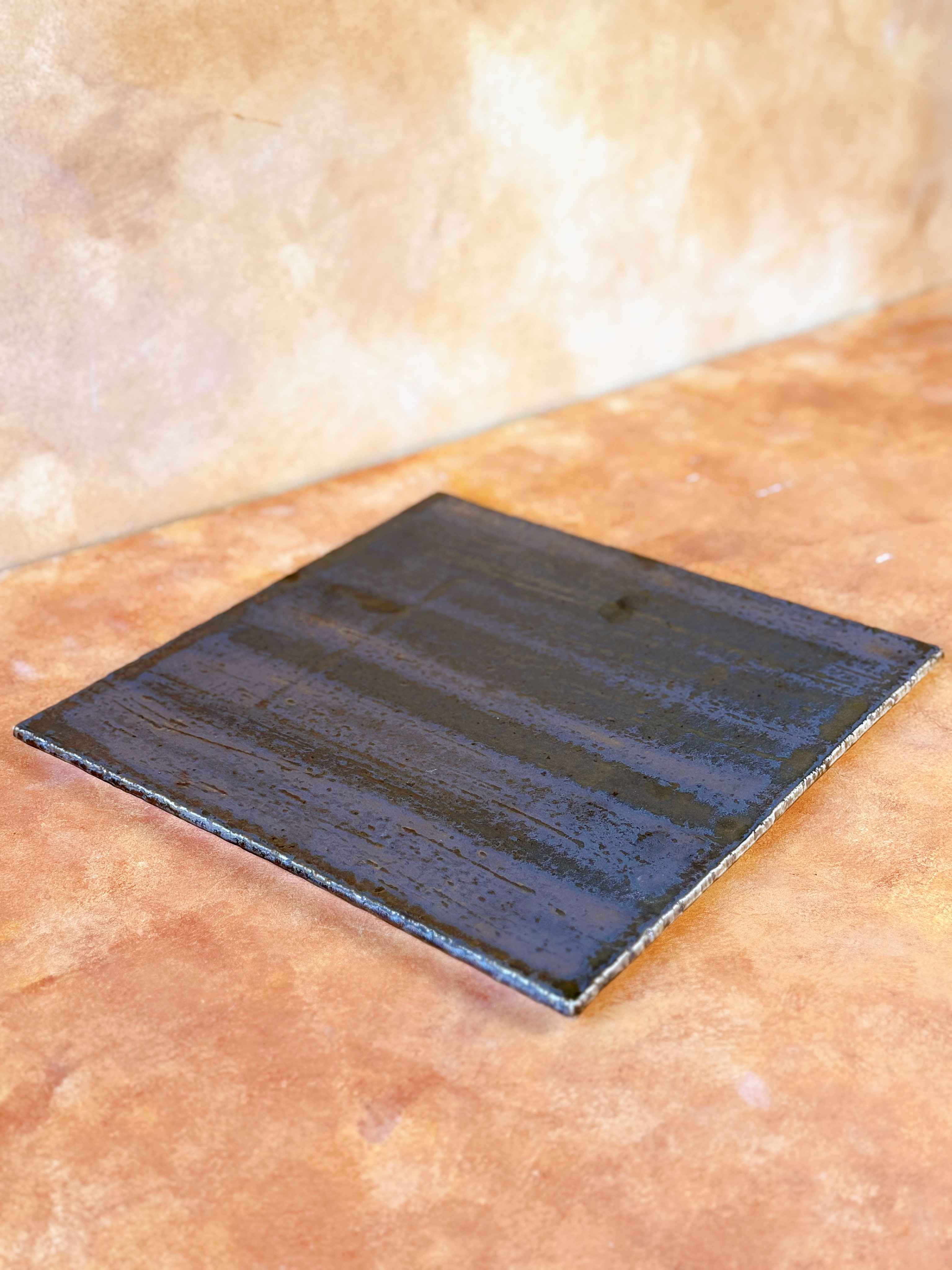 Bộ bát đĩa cao cấp phong cách Nhật Bản màu nâu hỏa biến