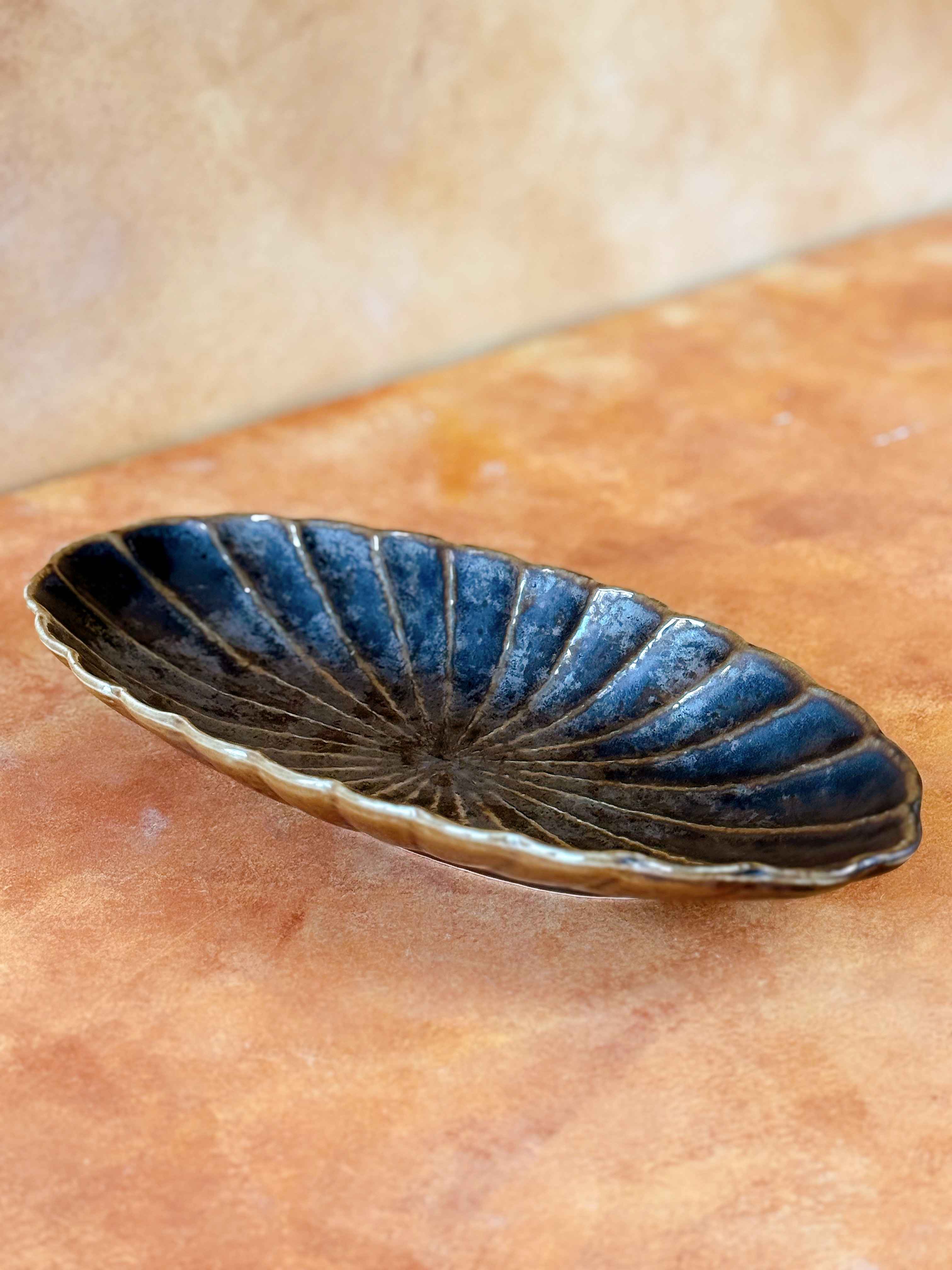 Bộ bát đĩa cao cấp phong cách Nhật Bản màu nâu hỏa biến