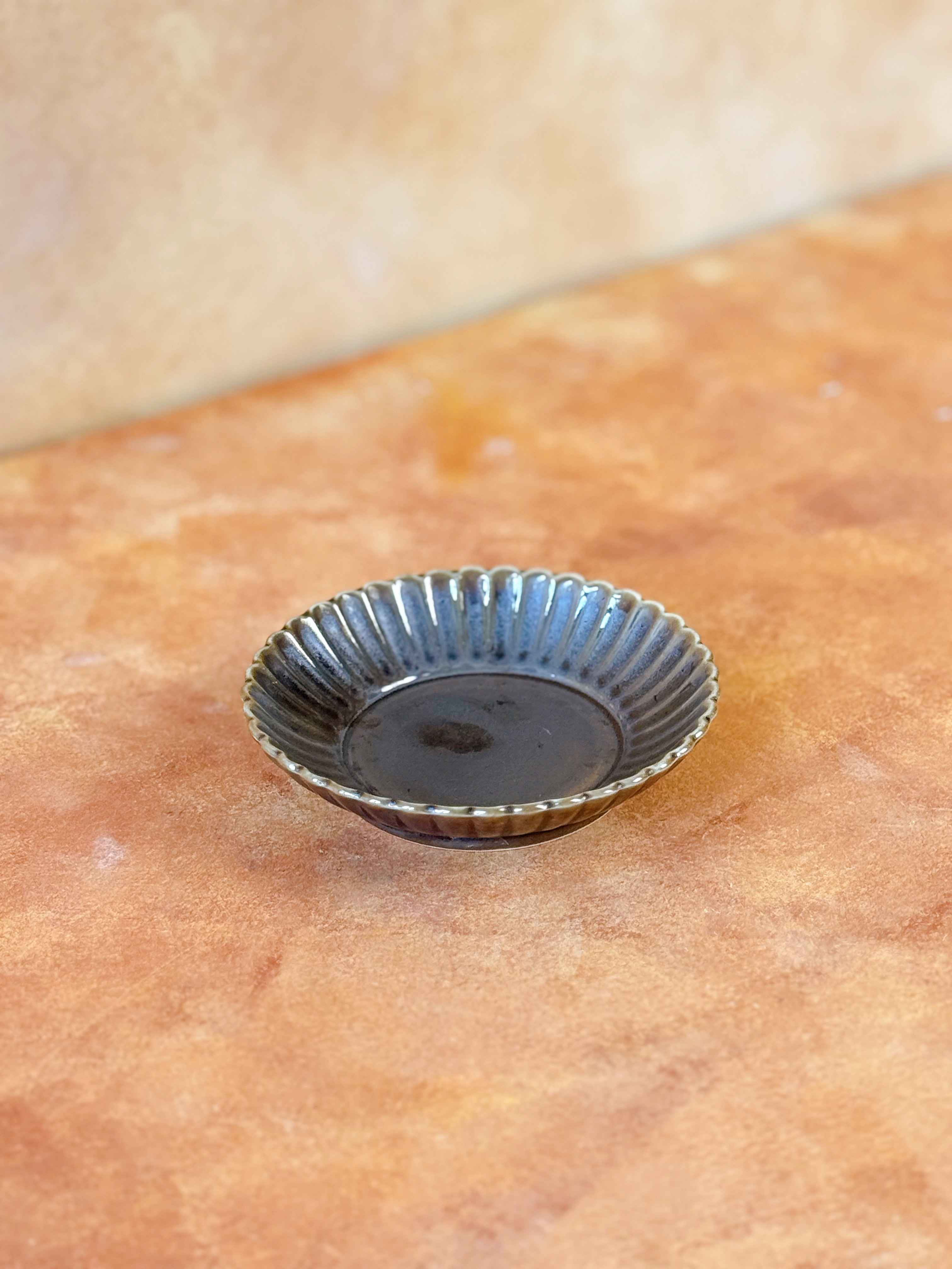 Bộ bát đĩa cao cấp phong cách Nhật Bản màu nâu hỏa biến